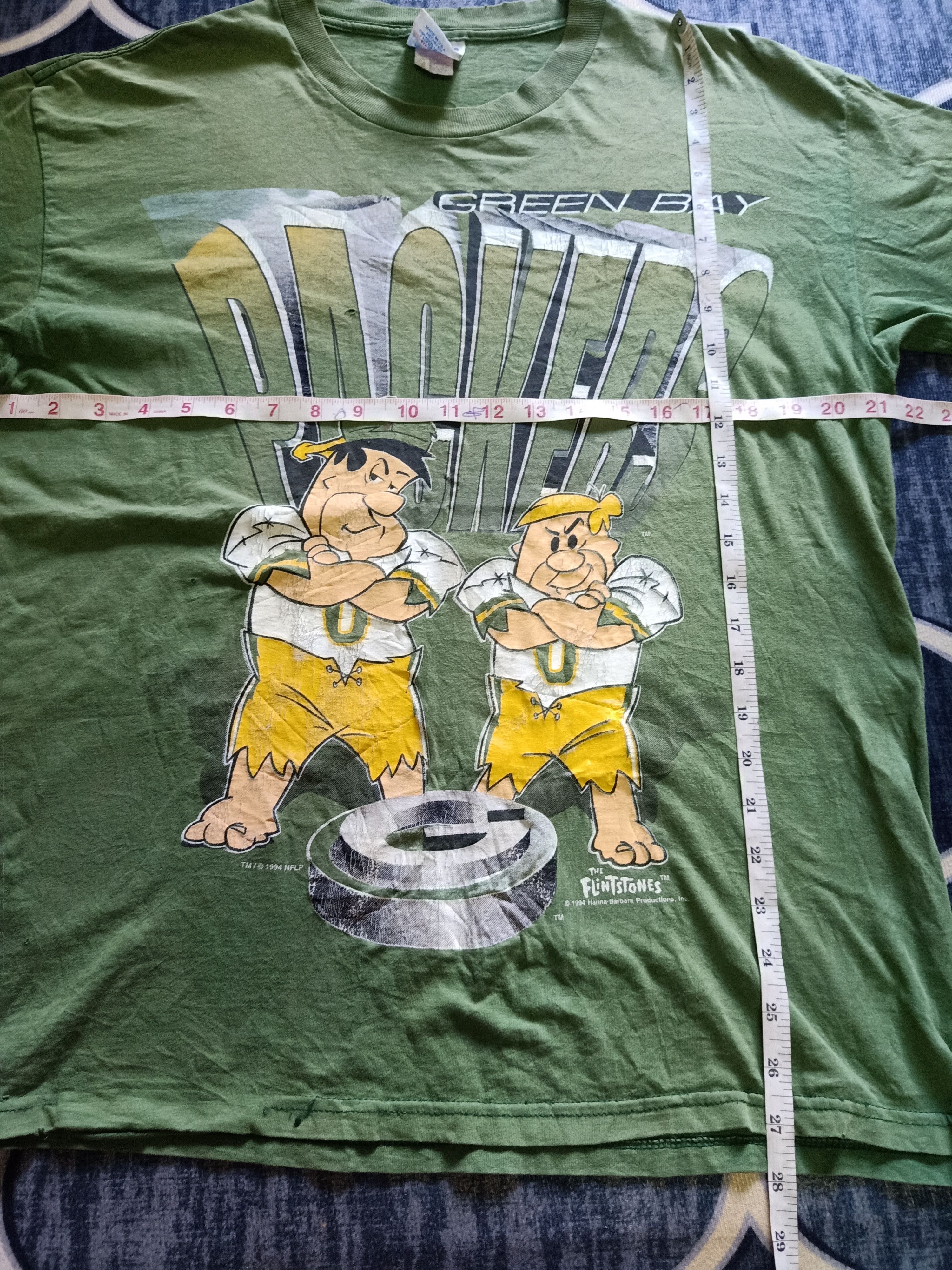 Vintage store Green Bay Packers Flintstones Tee