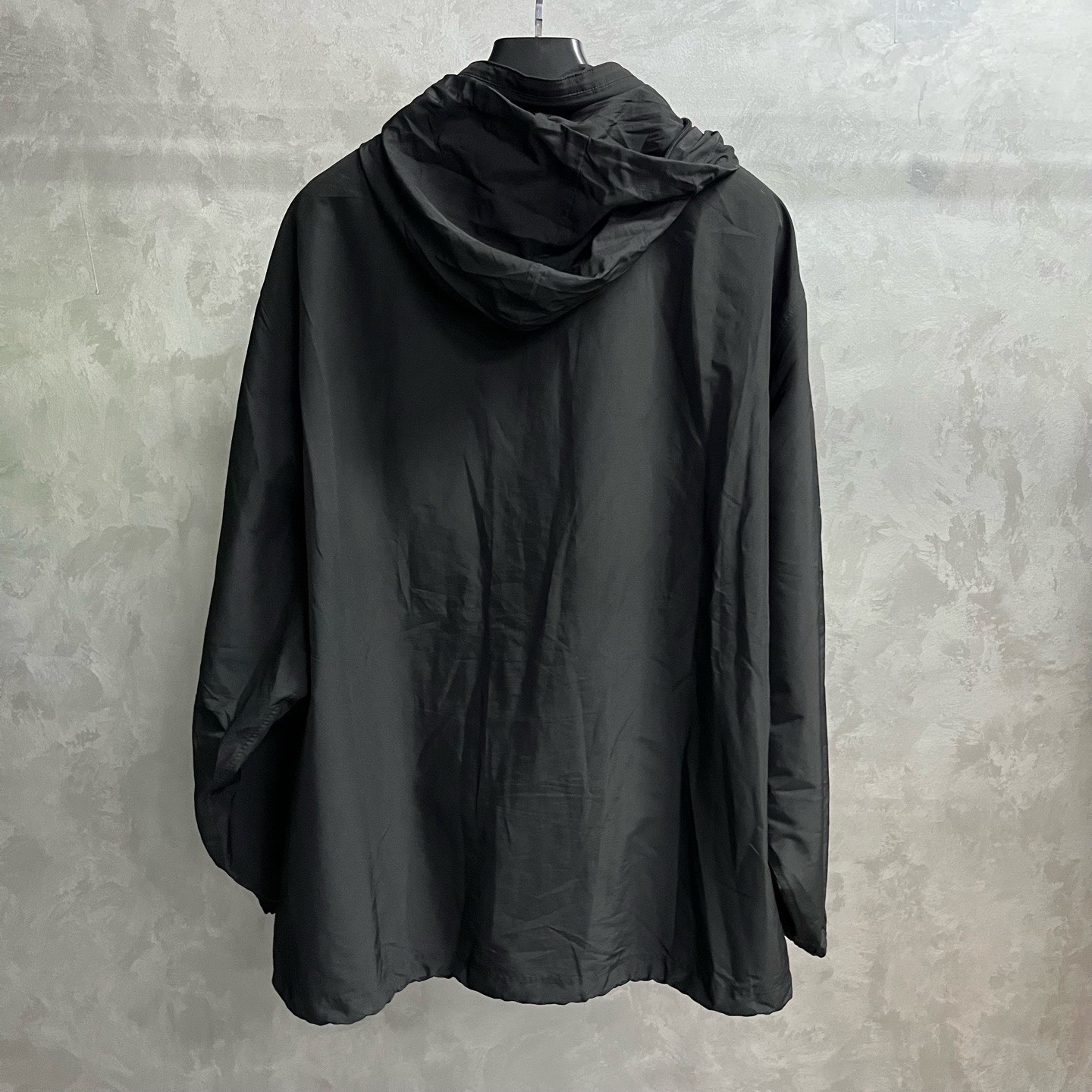 Balenciaga black logo print zipper casual long-sleeved jacket - 2