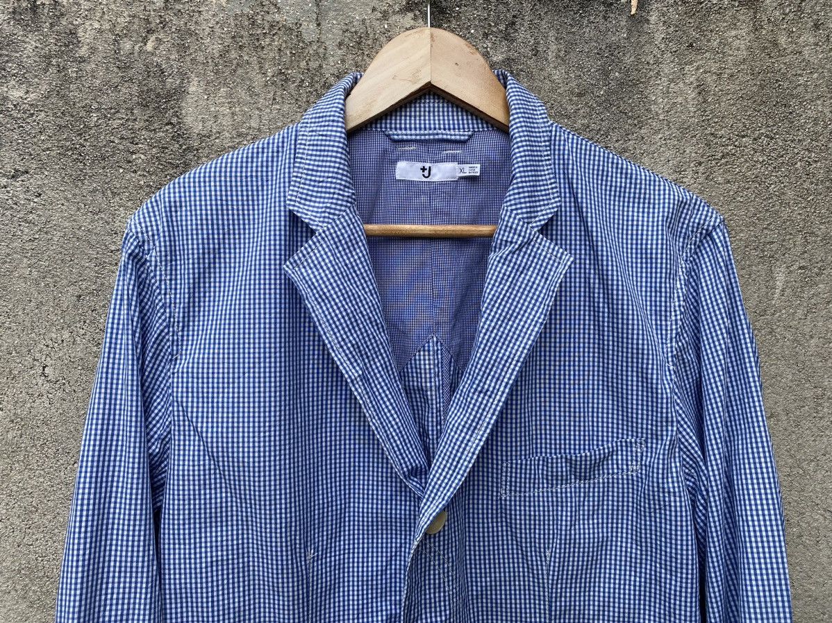 🔥 Jil Sander Checkered Jacket Blue - 4
