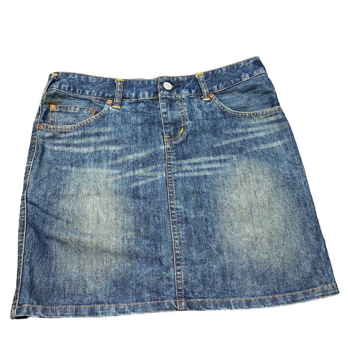 Vintage Evisu Donna Mini Skirt Denim Jeans - 1