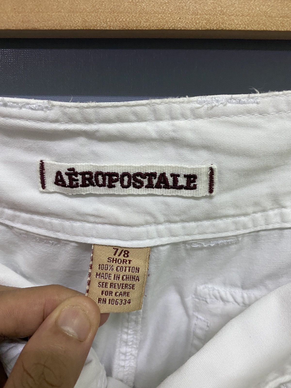 Cargo AEROPOSTALE 8 Pocket Parachute White Pants - 19