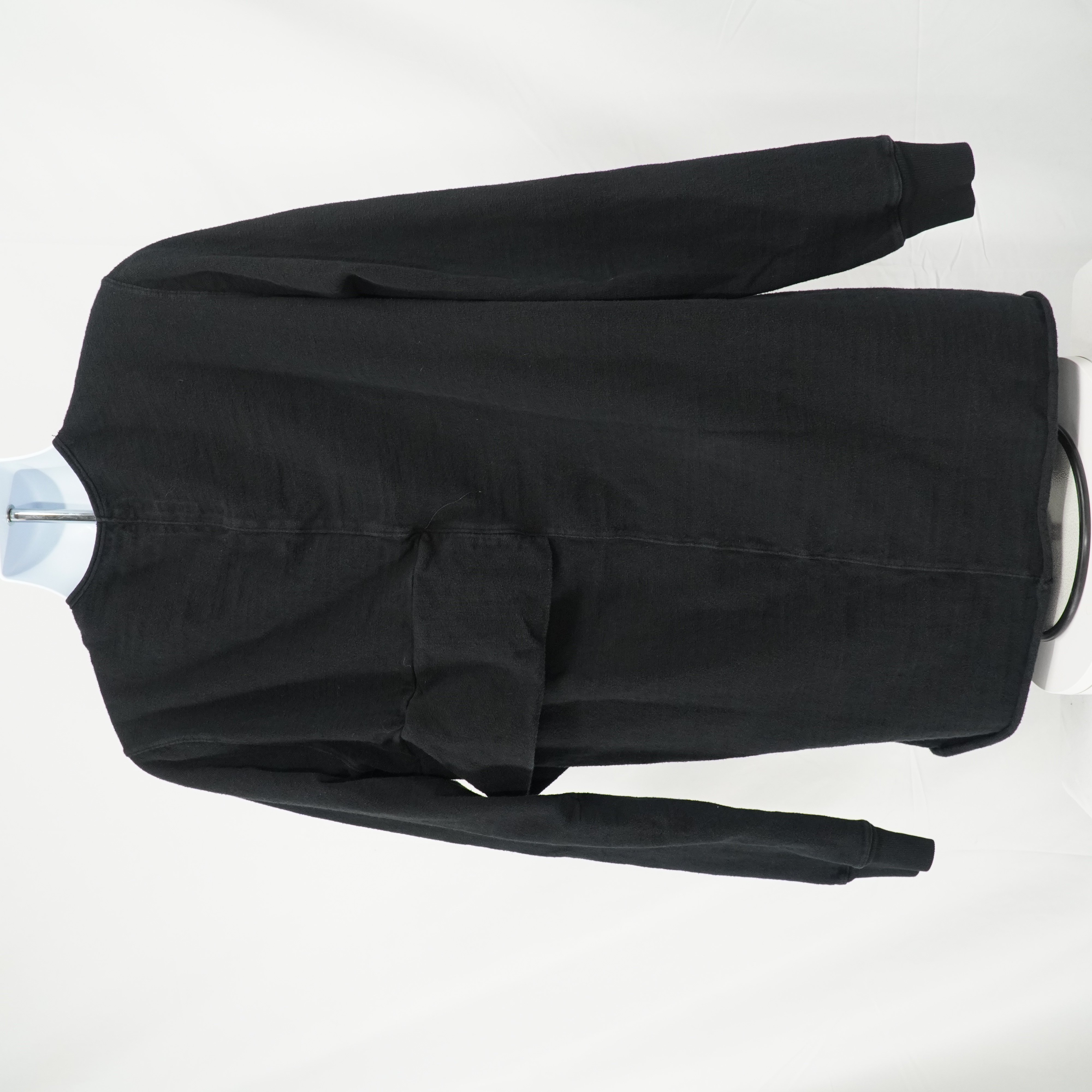DRKSHDW Pull Over Black Sweater Shirt Geometric Lines Layerd - 12