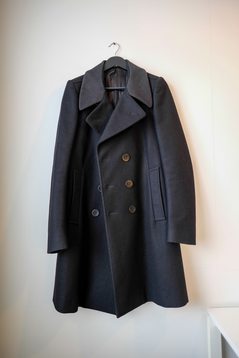 Wool Military Coat (Size M) - 1