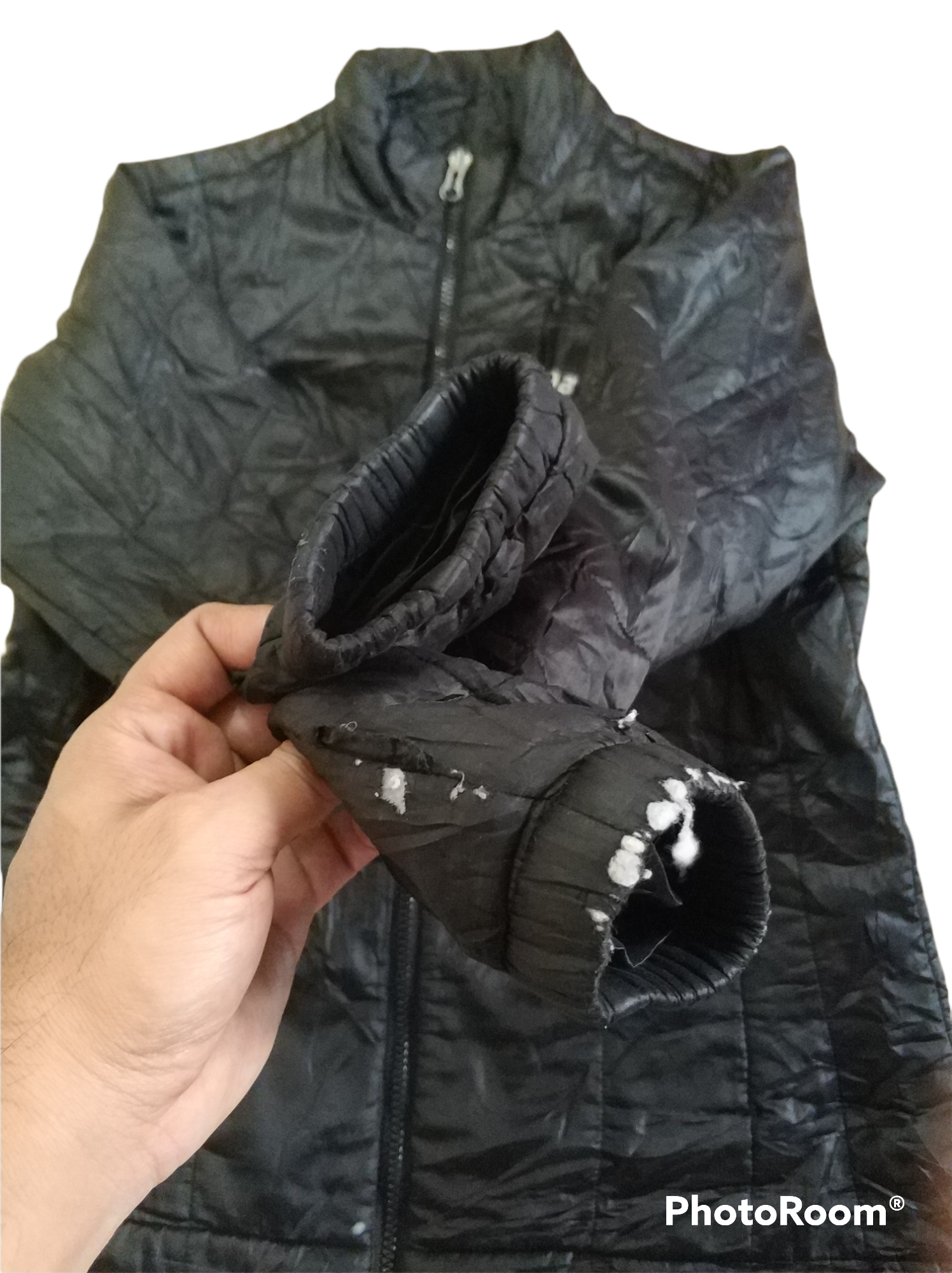 🔥Distressed Vintage Asics Quilted Jacket - 8