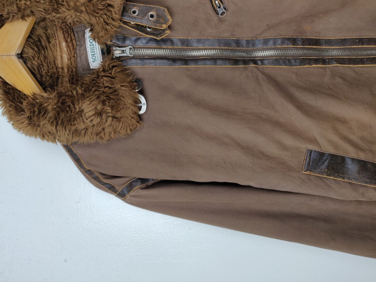 Designer - Soleil D'oR France Sherpa Shearling Winter Jacket - 4