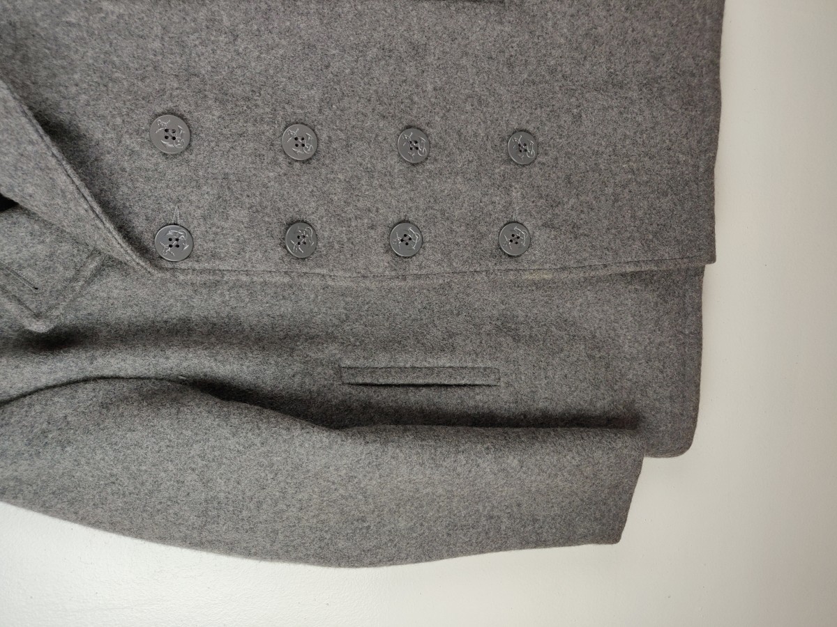 NYC Peacoat Wool Heavy Grey Jacket - 6