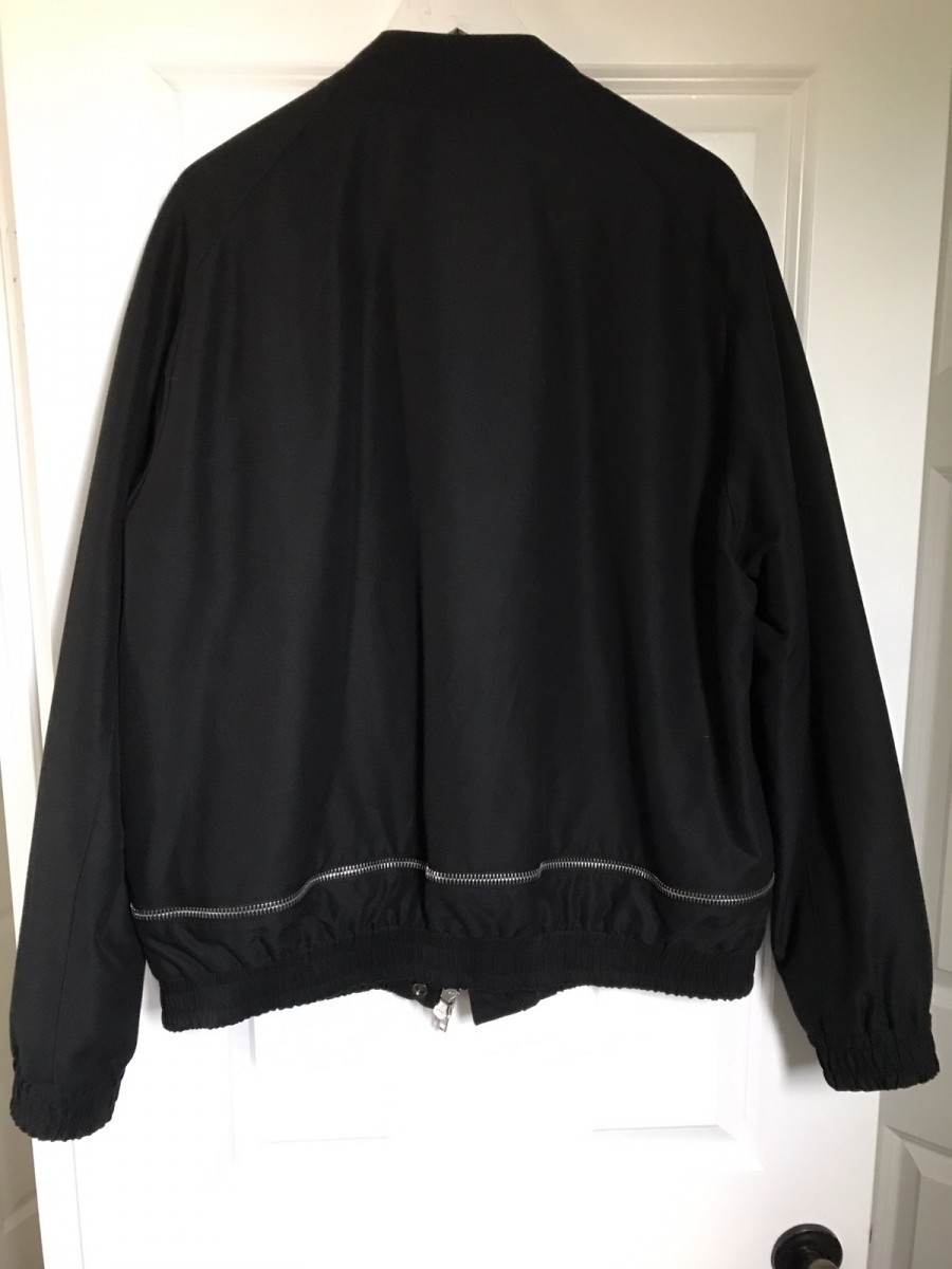 Siki Im - black dual lampo zipper bomber XL - 2