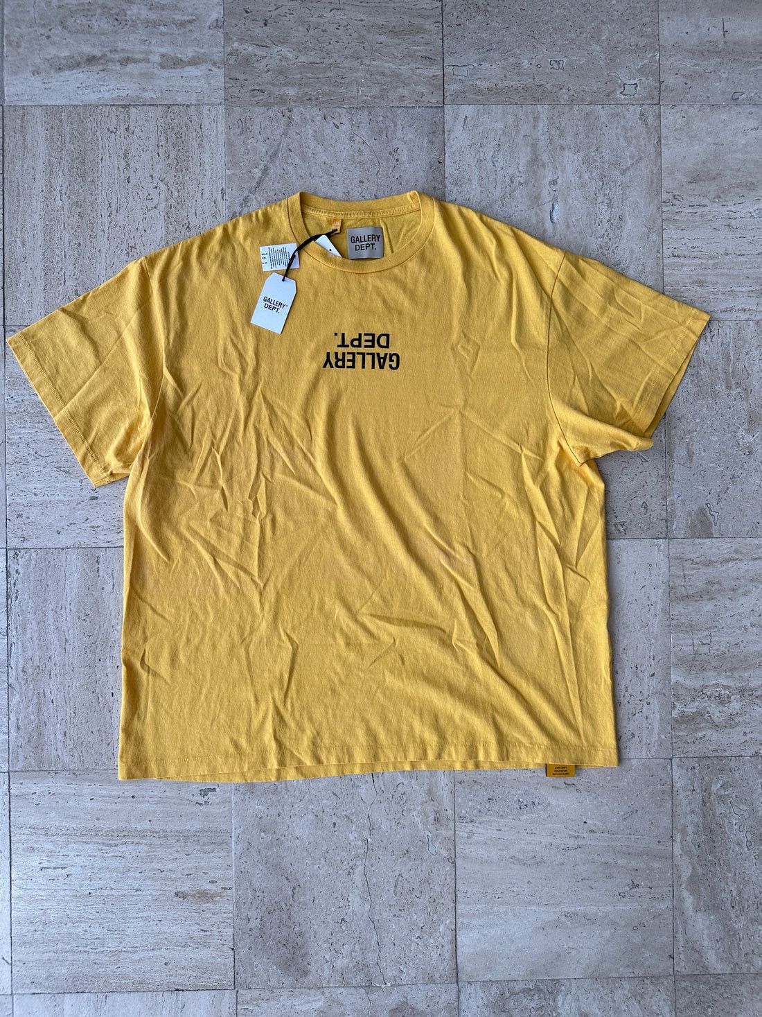 Gallery Dept. Yellow Fucked Up Logo T-Shirt - 4