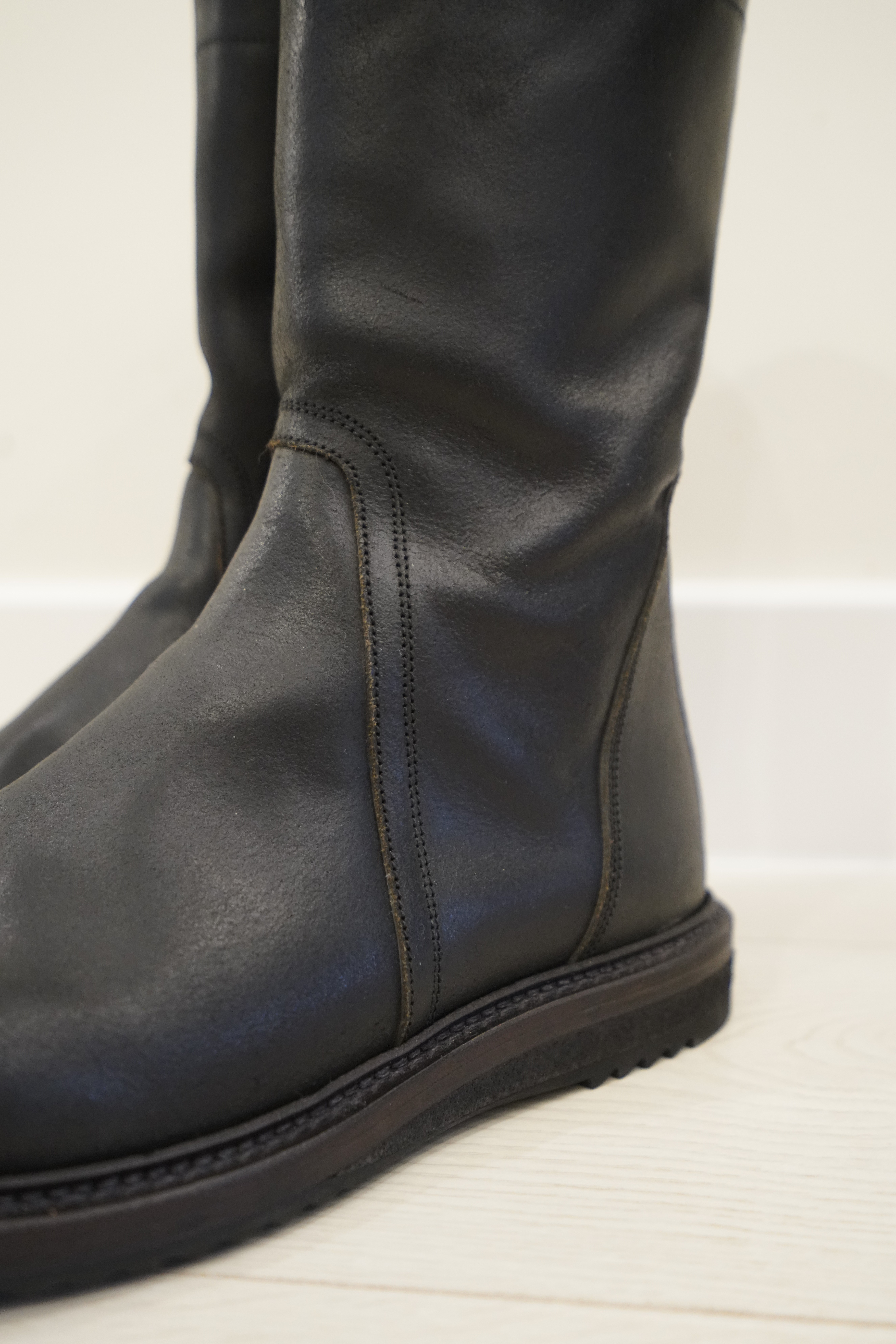 Reverse Leather Creeper Boots - 7