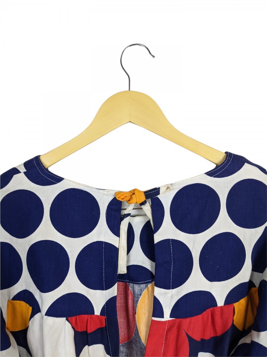 Neiman Marcus - Vtg Neiman-Marcus Floral X Dot Apron Light Jacket - 5