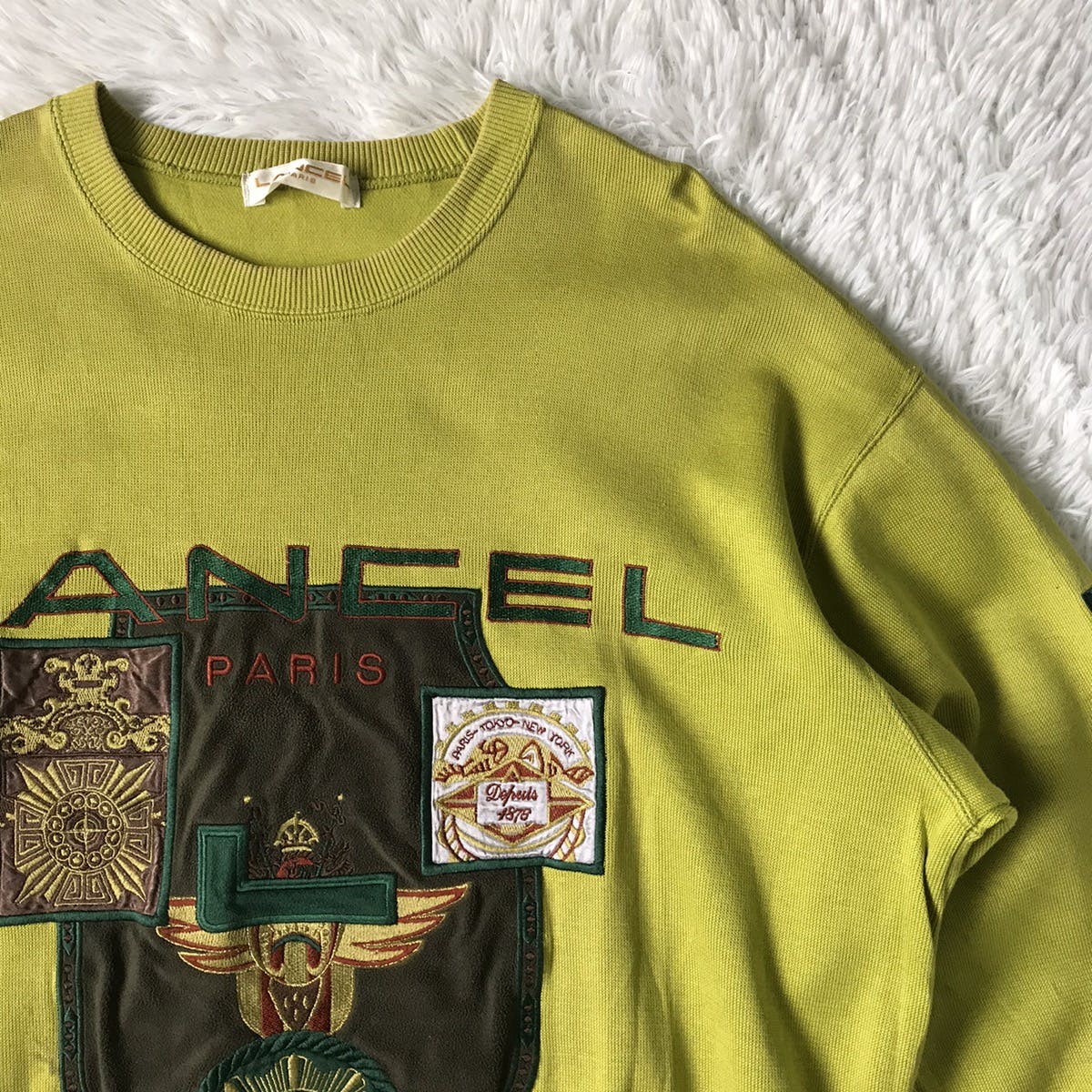 Lancel Sport Big Embroidered Sweatshirt Made in Japan - 5