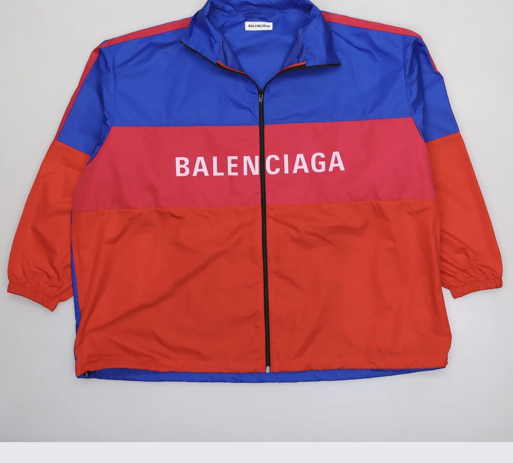Balenciaga Logo Print Zip-Up Casual Jacket - 1