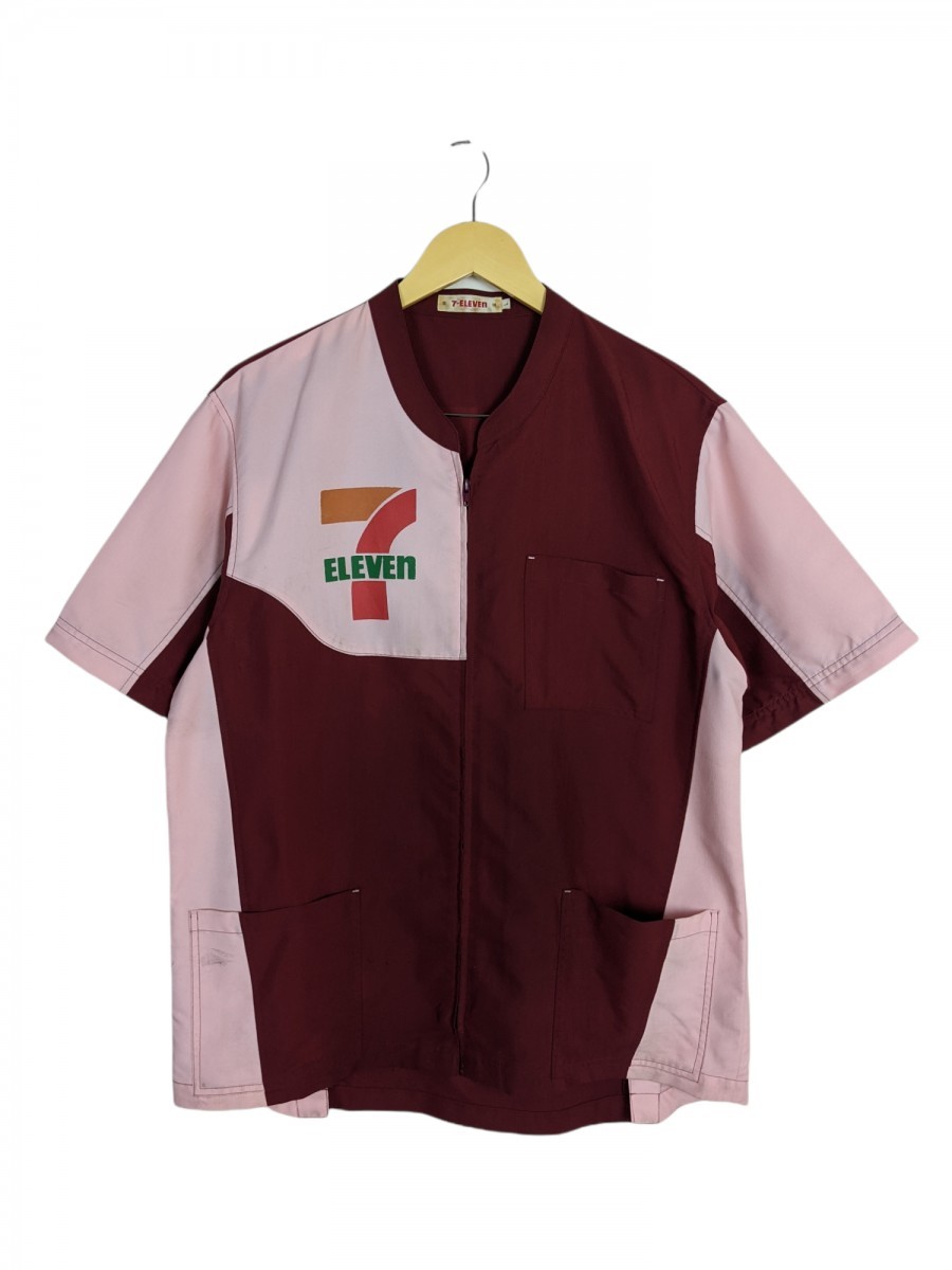 Streetwear - Vtg 7 Eleven Japan Store Staff Short Sleeve Shirt - 2