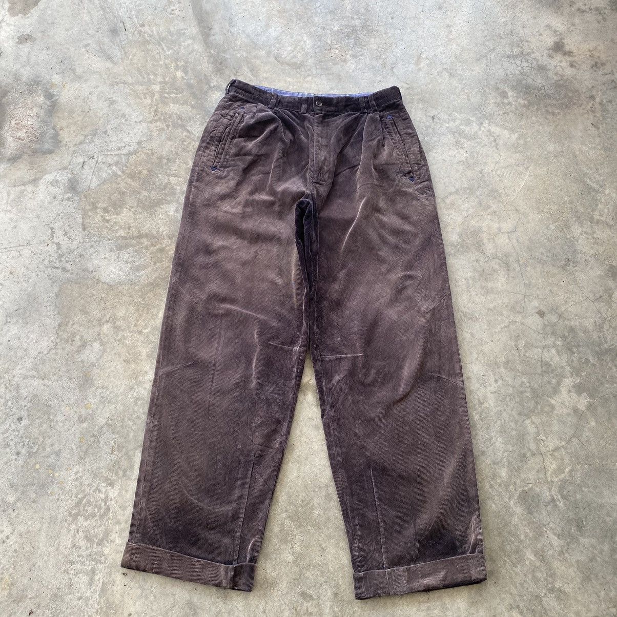 JAPANESE DESIGNER PAPA’S BAGGY CORDUROY PANTS INSPIRED YOHJI - 8