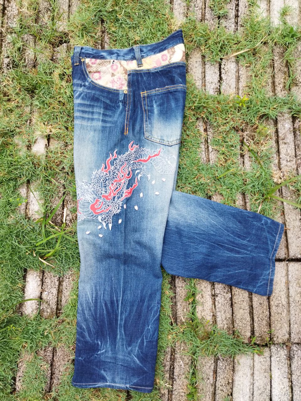 Eternal - Vintage Eternal Japan Dragon Embroidery Jeans - 9