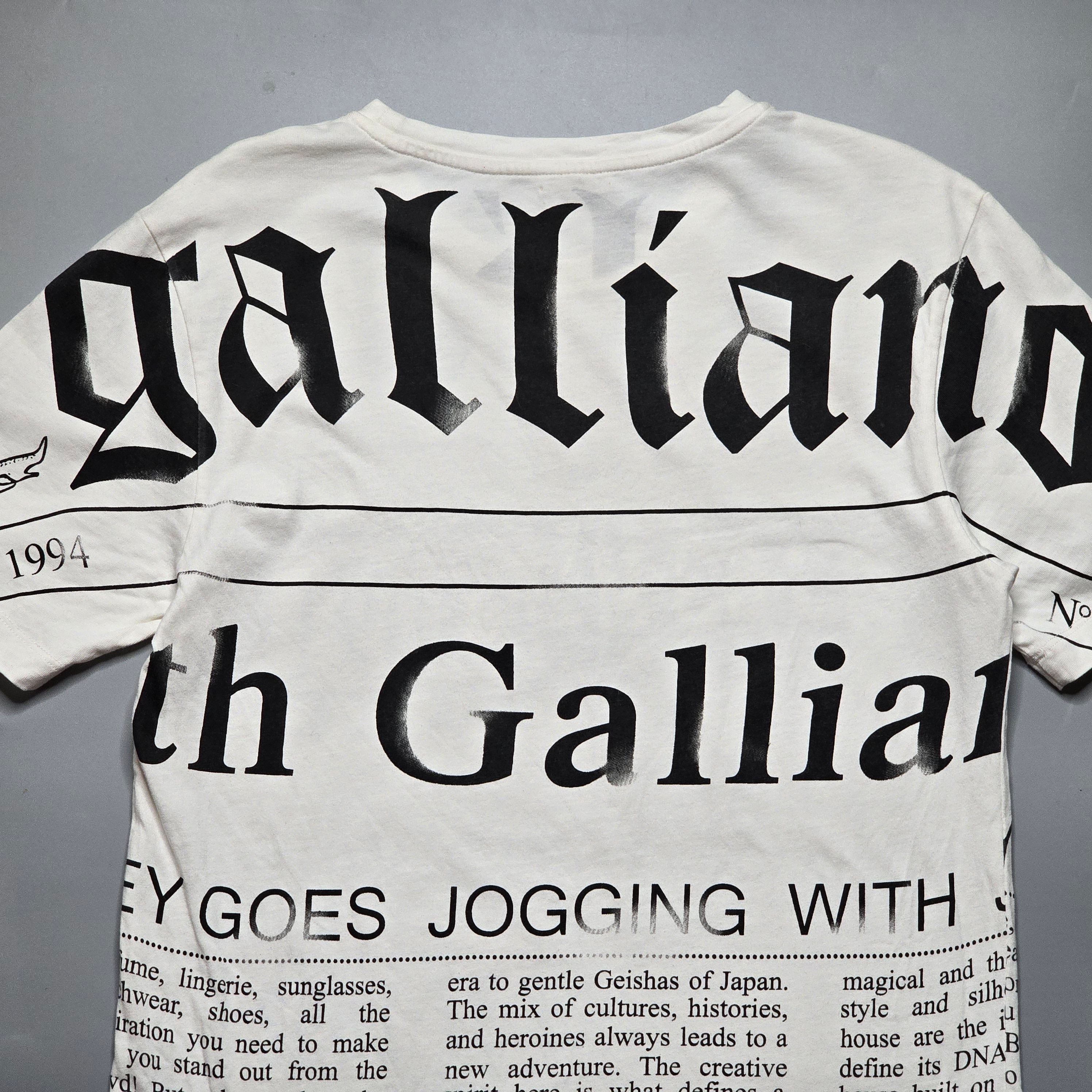 John Galliano - Archive Gazette Print T-Shirt - 5