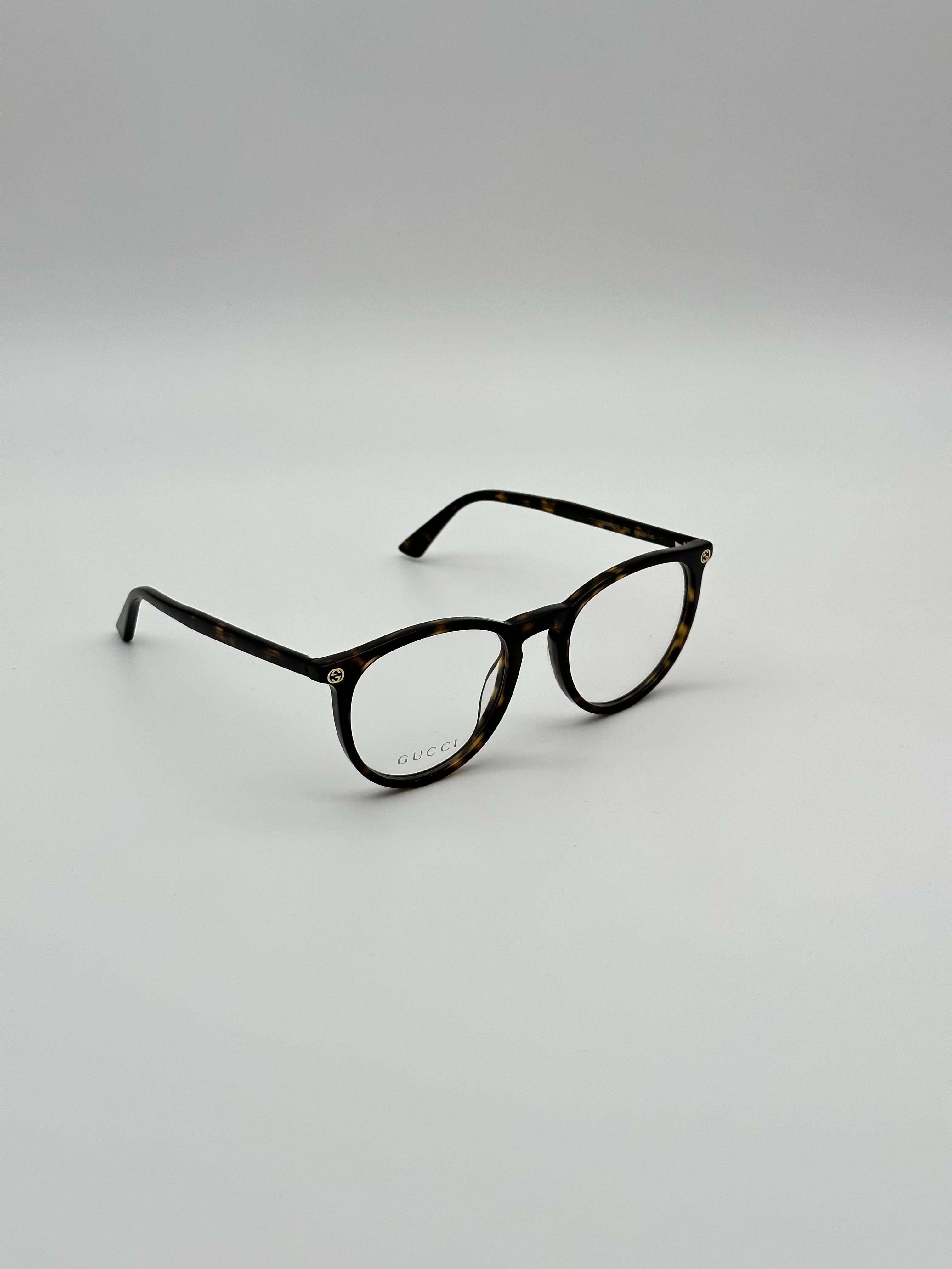 BRAND NEW GUCCI GG0027O 002 Havana Transparent Unisex Eyeglasses - 4