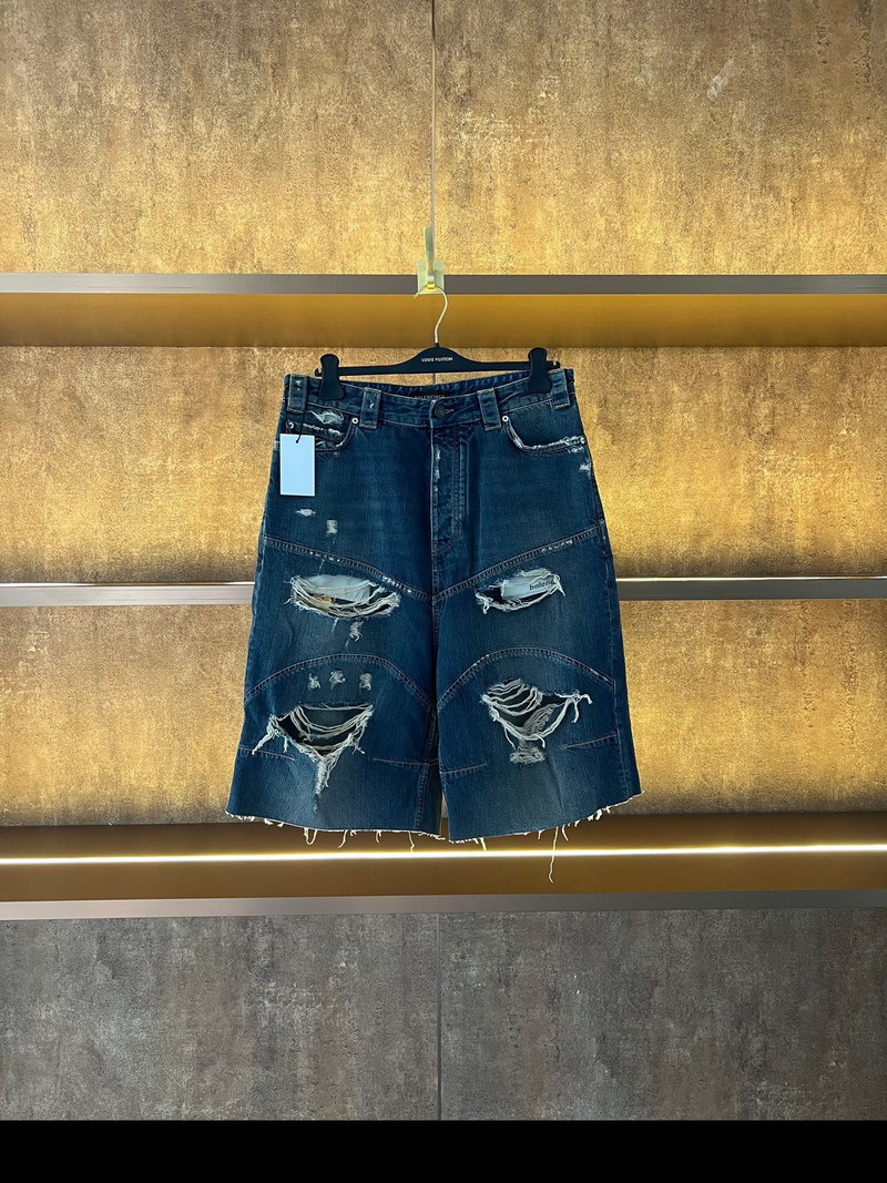  Balenciaga Baggy Shorts 'Blue' - 1