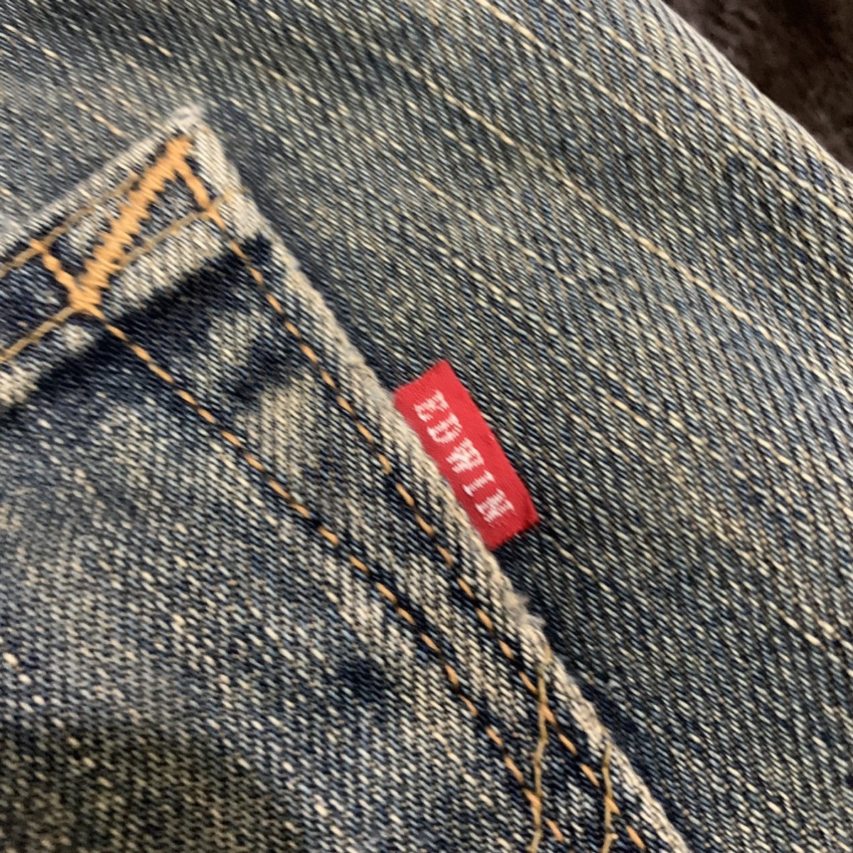 Distressed Denim - EDWIN 403 Vintage 90s Rugged Stonewash Jean - 15