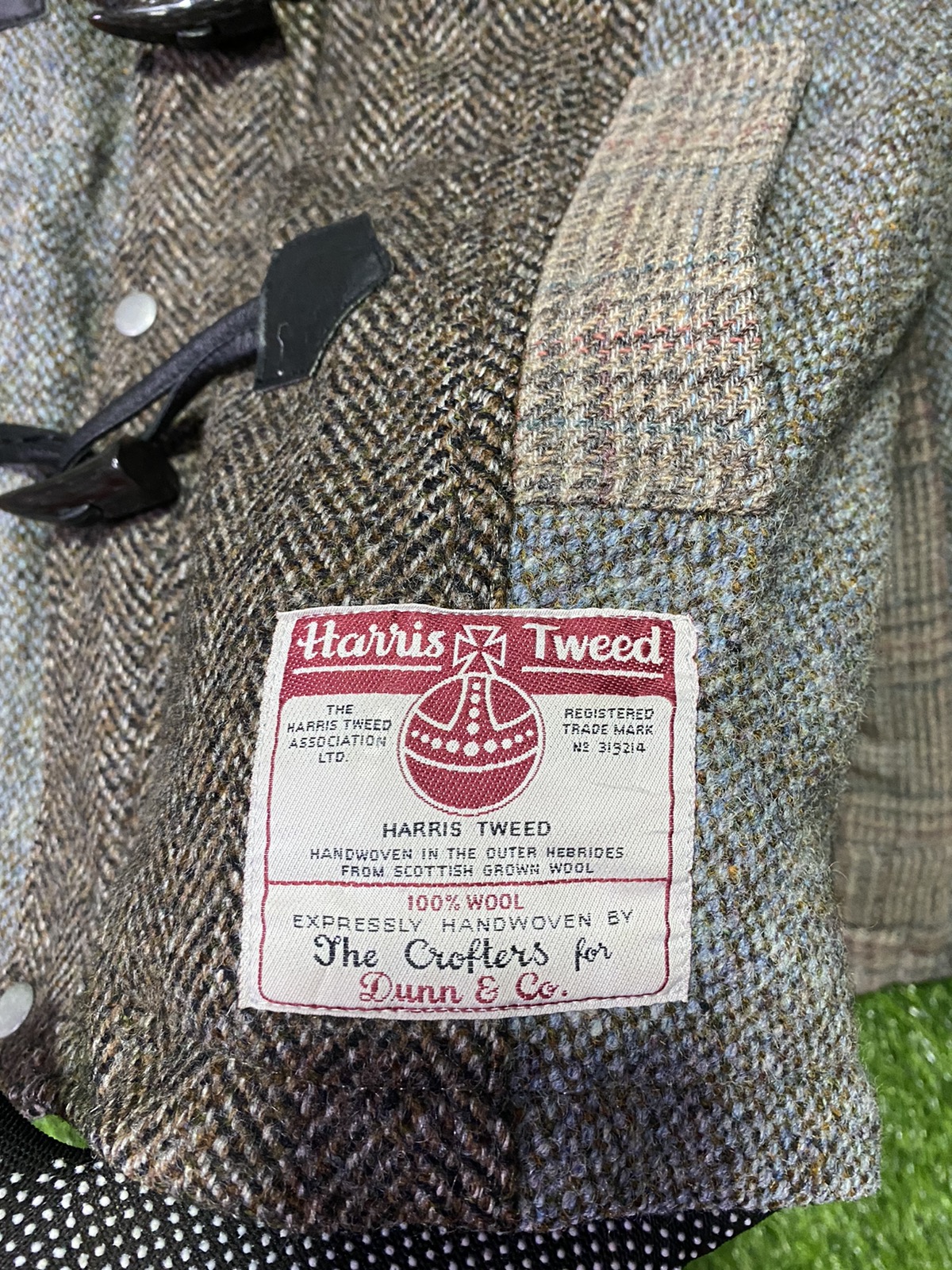 Harris Tweed - Vintage 80s Harris Tweed Wool Duffle Coat - 4
