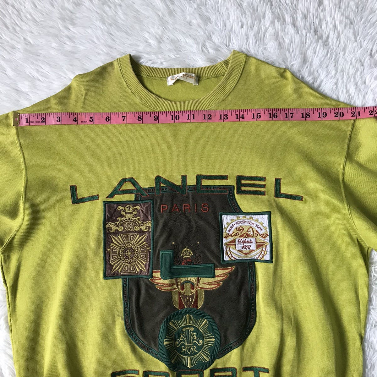 Lancel Sport Big Embroidered Sweatshirt Made in Japan - 21
