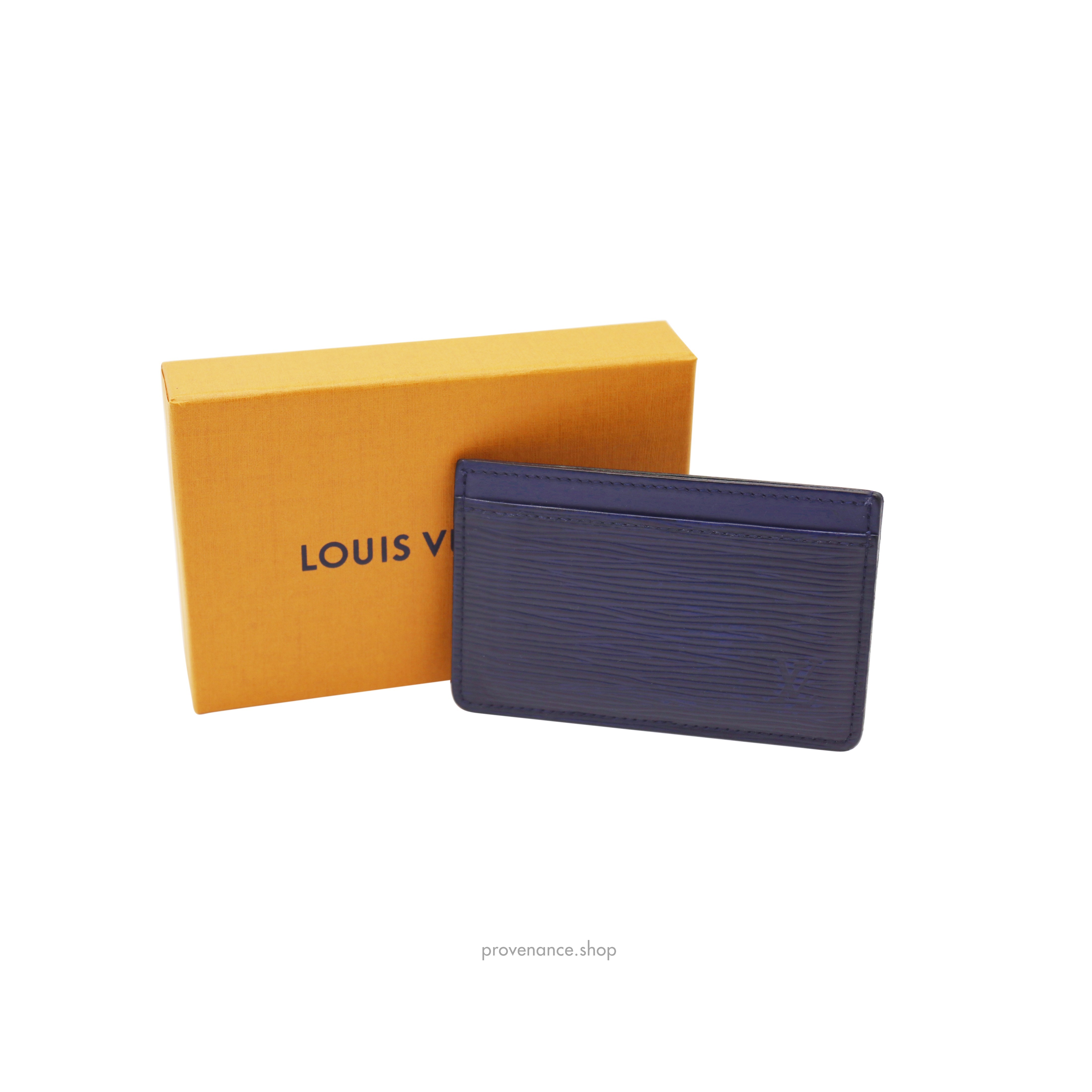 Card Holder Wallet - Navy Blue Epi Leather - 2