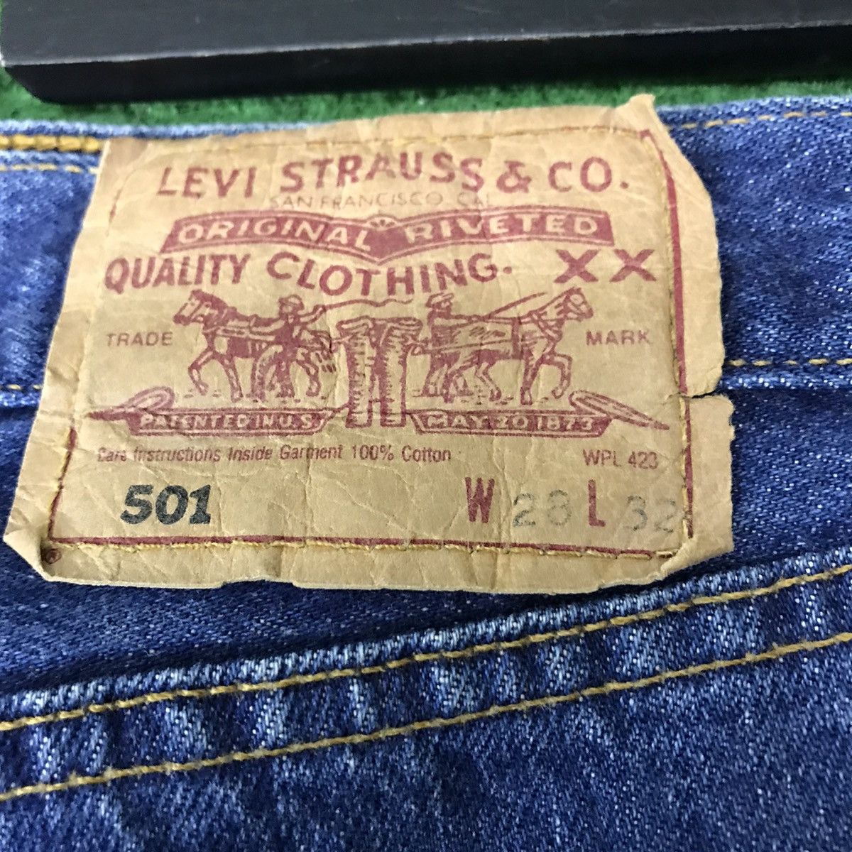 SAMPLE Vintage Levis 501 Needles Rebuild Jeans - 24