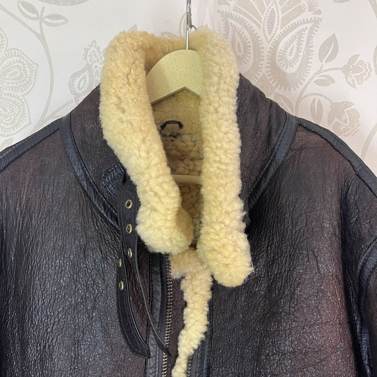 Vintage - Resident Evil B3 SheepSkin Leather Coat Jacket Japan - 6