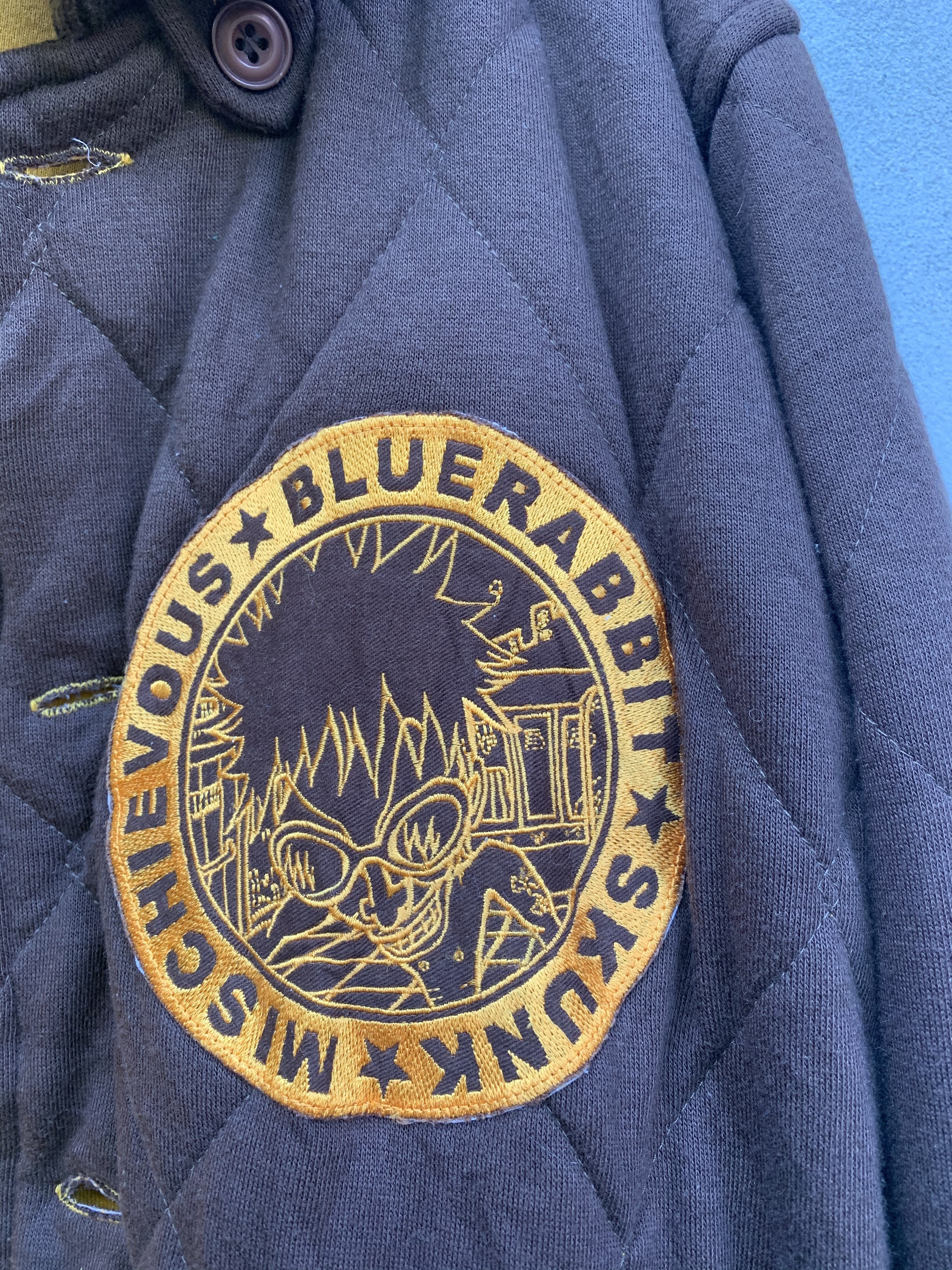 Vintage - Vintage Mischievous Big Collar Quilted Jacket - 15