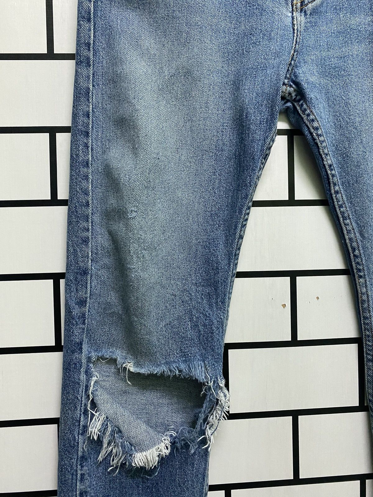 Vintage LEVIS 510 Distressed Super Skinny Jeans -L46 - 5