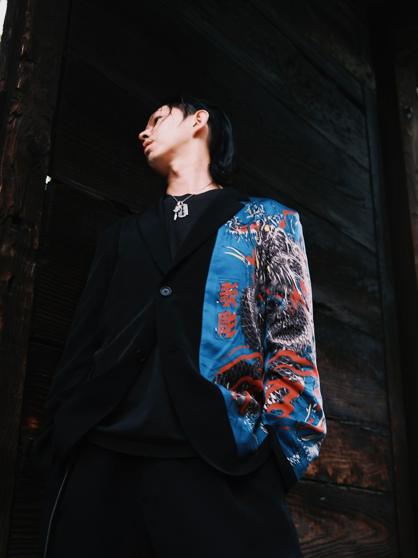  Yohji Yamamoto Yakuza Kiryu Ichima San acetate Wolong suit - 5