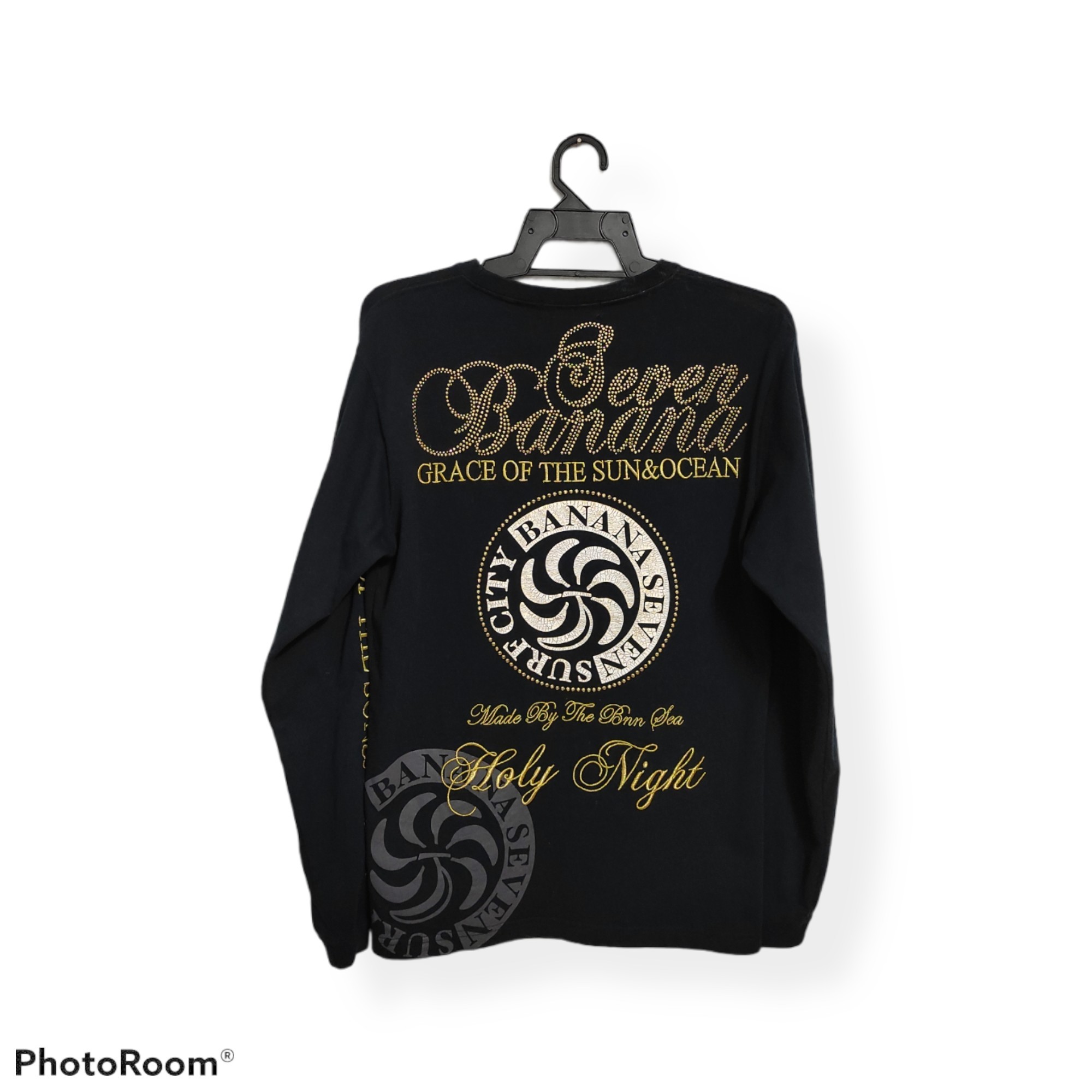 Japanese Brand - BANANA SEVEN with multi embroidered and rhinestone sequin shirt - 2