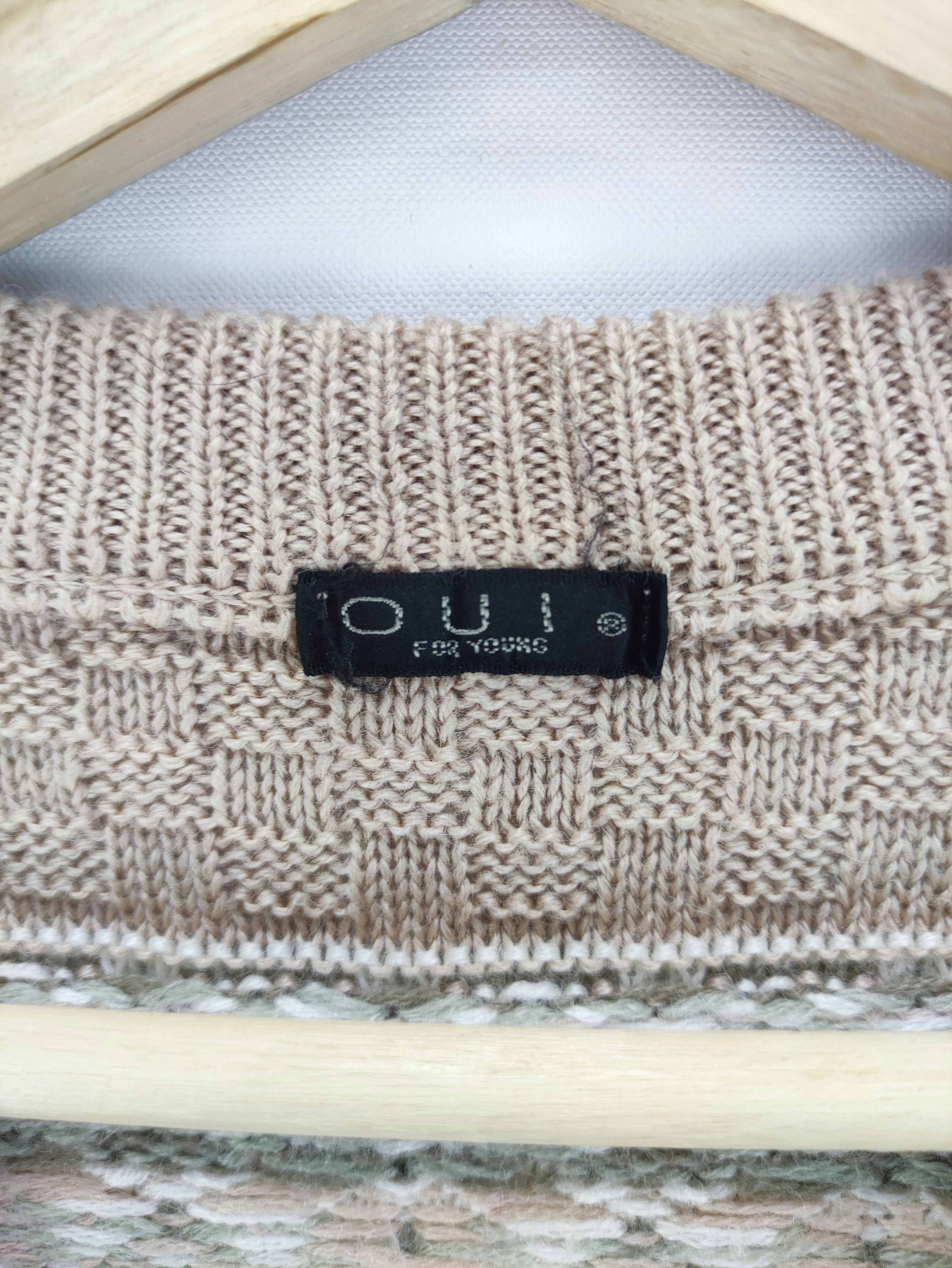 Japanese Brand - Vintage Cardigan knit Sweater By Oui - 2
