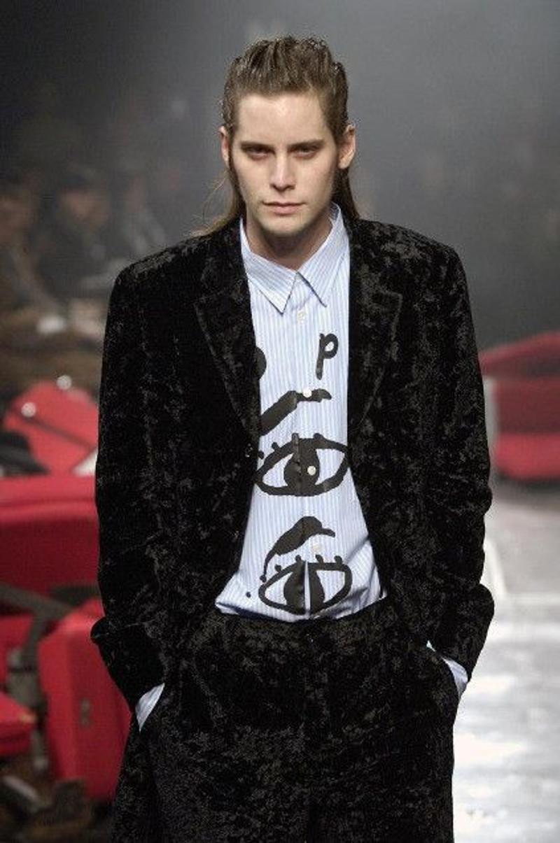 Runway printed shirt.Like Yohji Yamamoto or Raf Simons - 1