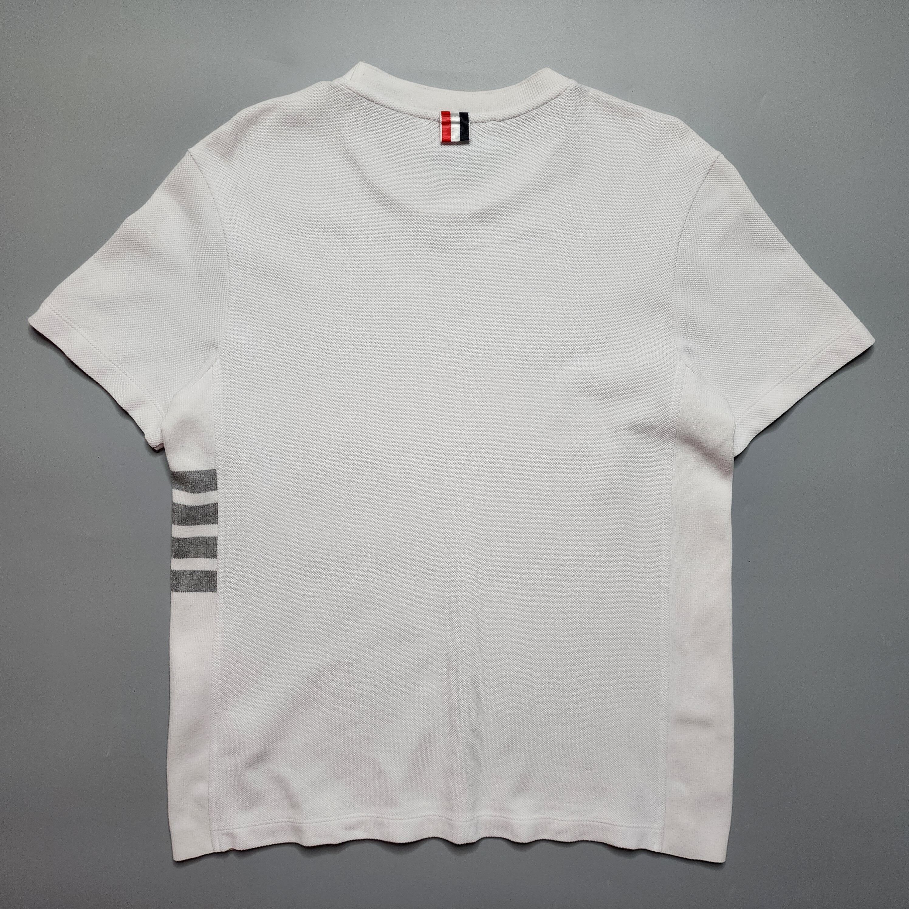 Thom Browne - Side Four Bar Pique T-Shirt - 2