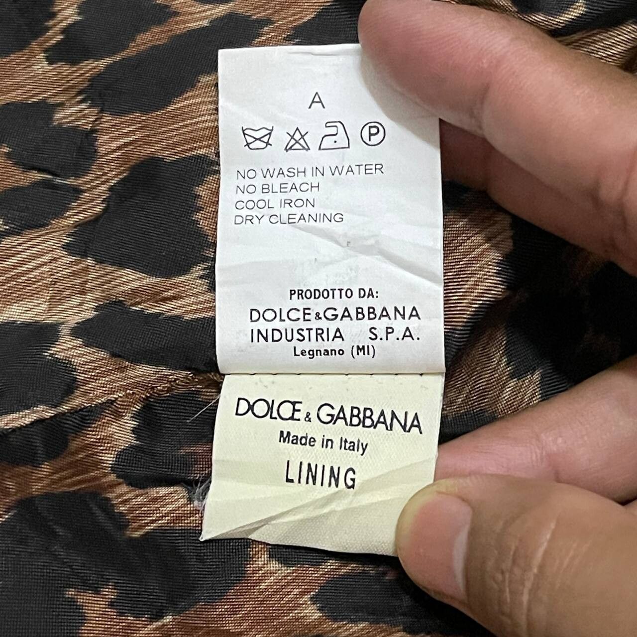 Vintage D&G Dolce & Gabbana Sleeveless Denim Leopard Lining - 12