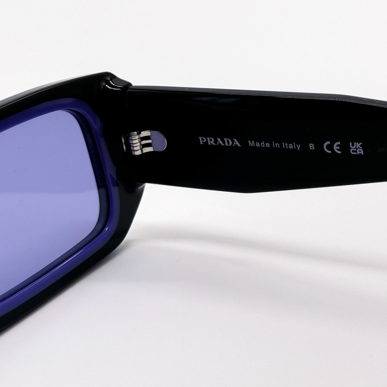 NEW PRADA SPR 06Y 02Z01O SQUARE BLACK PR 06YZ SUNGLASSES - 10