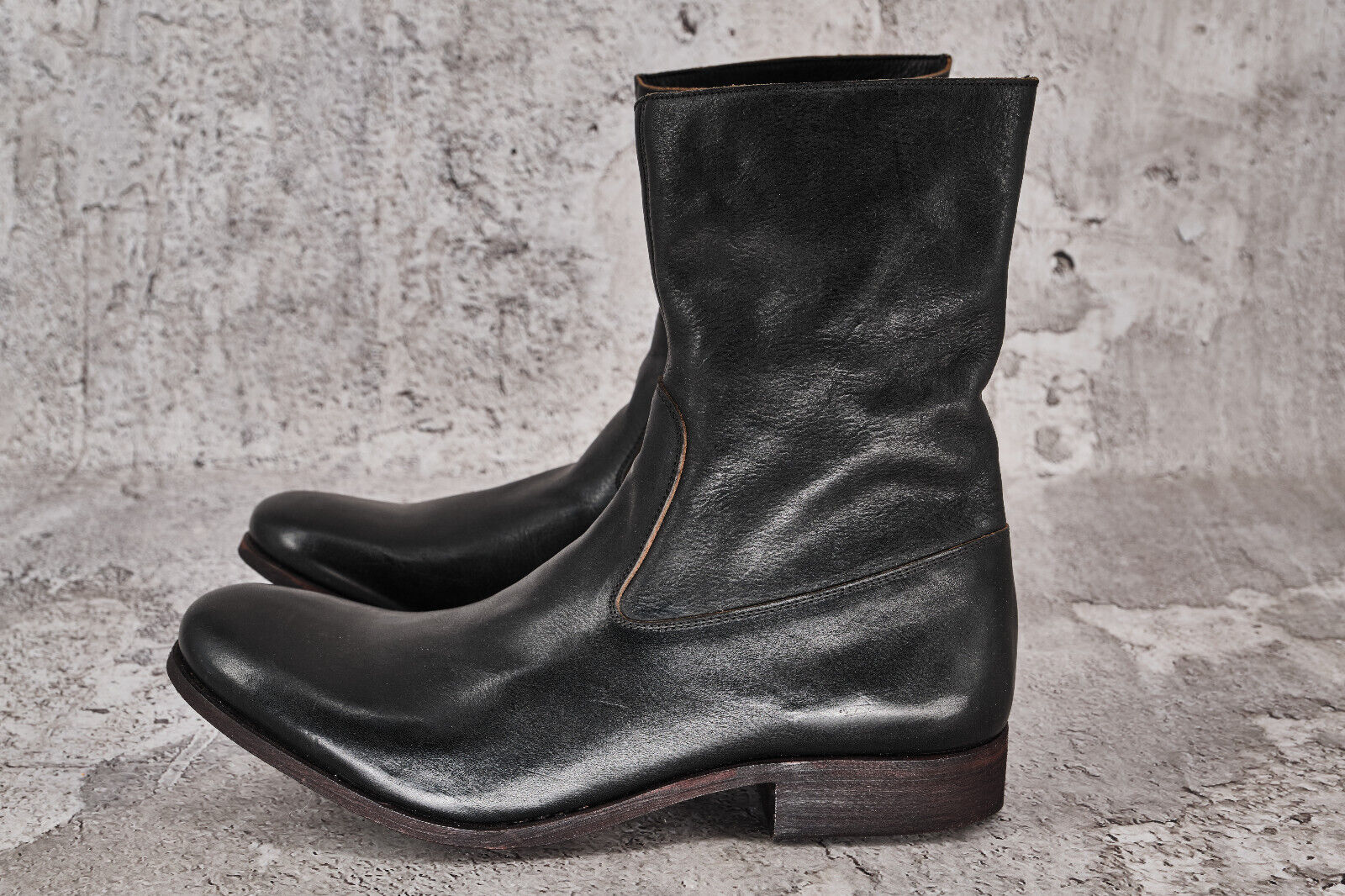 Brand New In Box Carpe Diem Side Zip Bovine Leather Boots, 1490Eur - 3