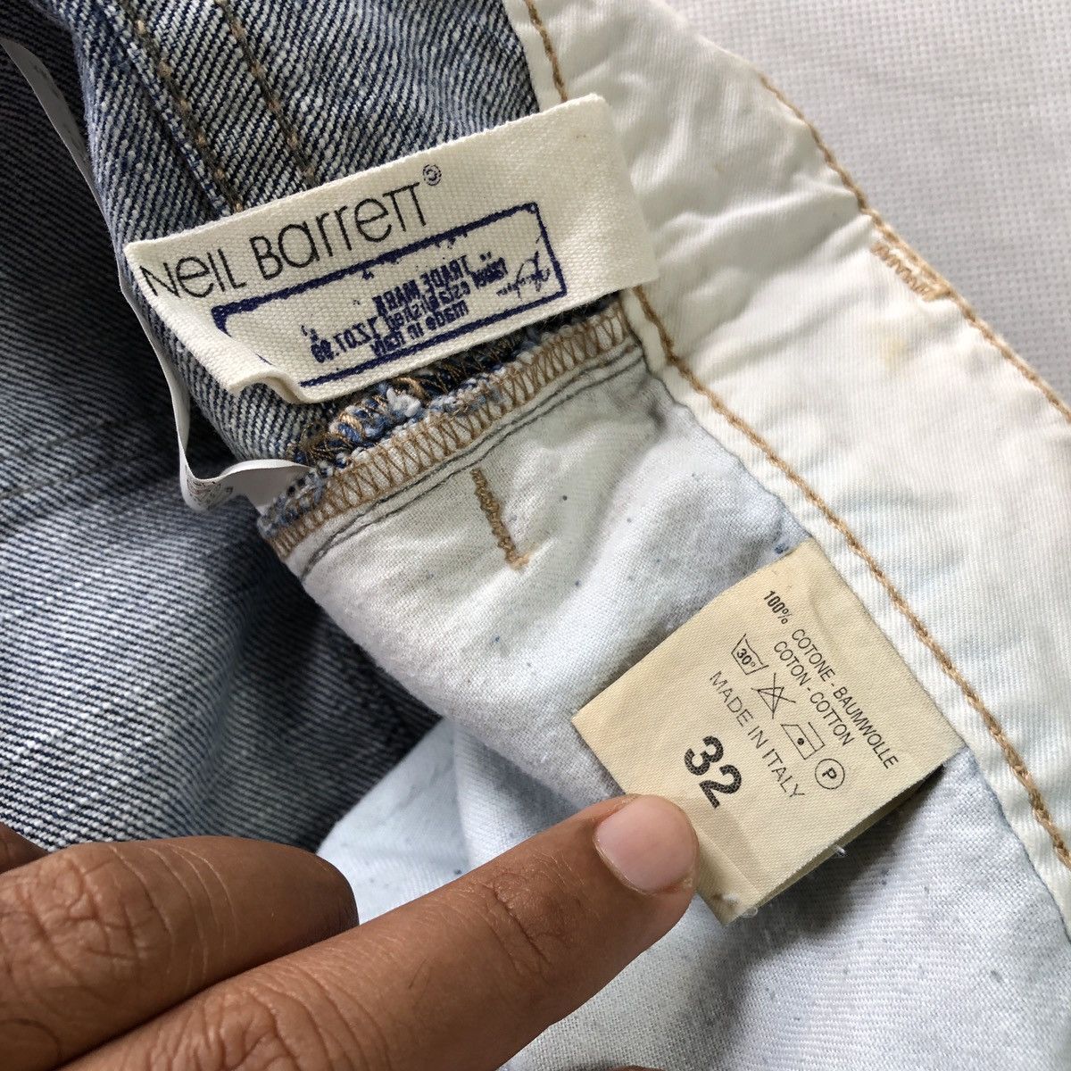 Neil Barret Fades Designer Jeans Italy - 16
