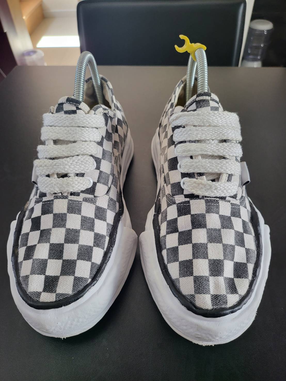 MiharaYasuhiro MMY Chunky Sole Checkered Sneakers Size 39 - 1