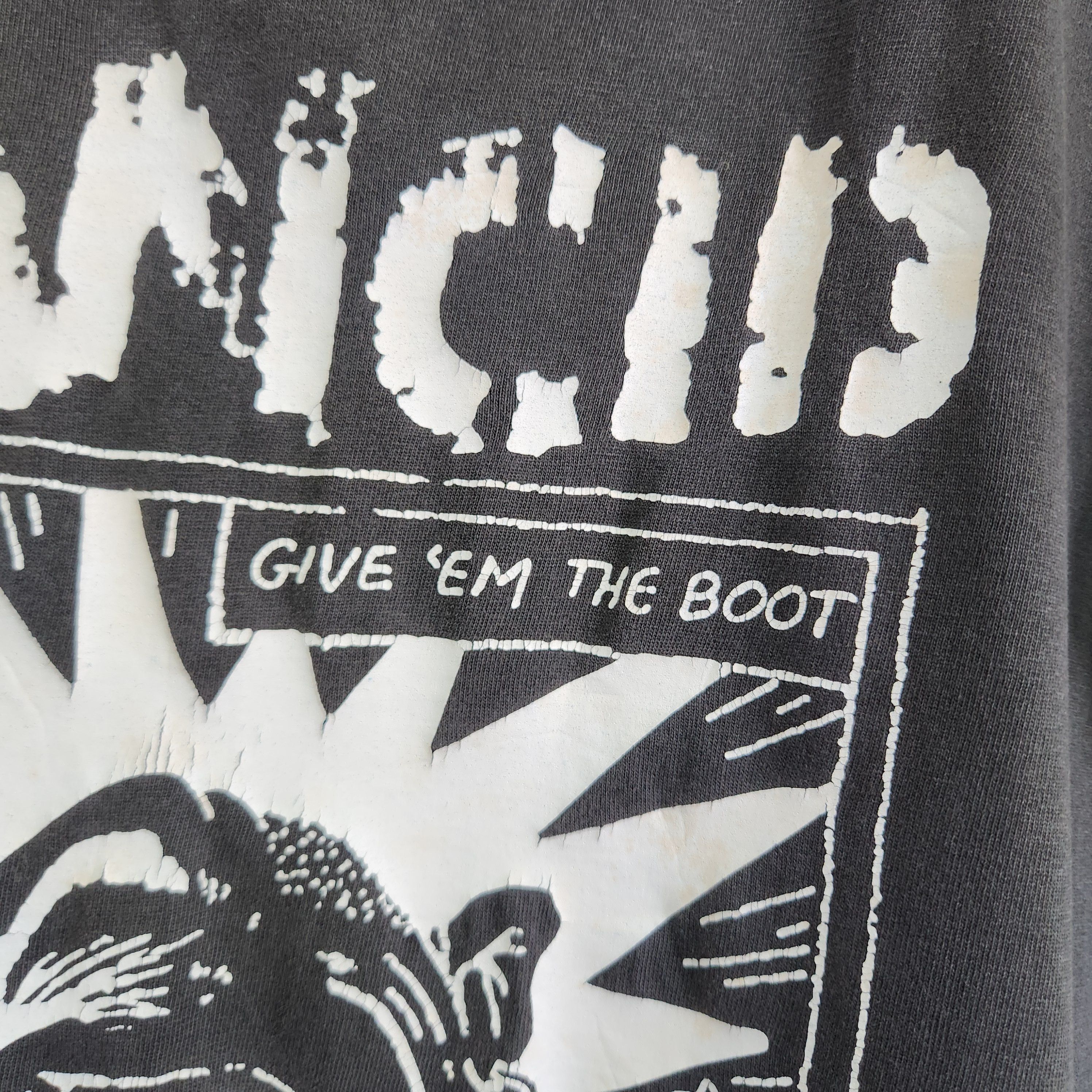 Vintage 2000s Rancid Give Em The Boot TShirt Single Stitch - 13