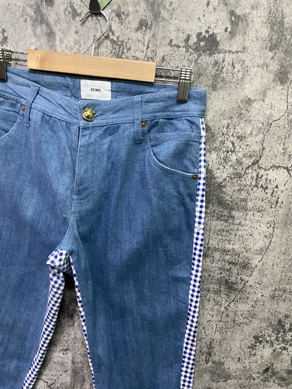 Designer - Japanese Brand RCWB Hybrid Checked Design Pants - 5