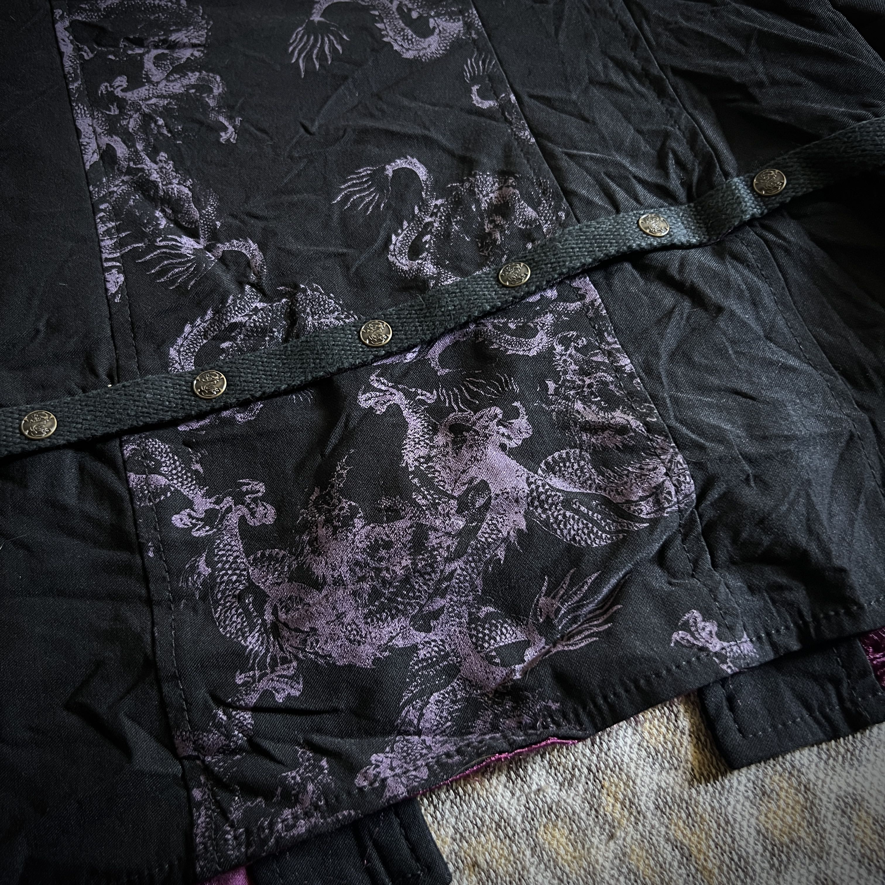 Ozz On Gothic Zip-up Velour Dragon Jacket - 11