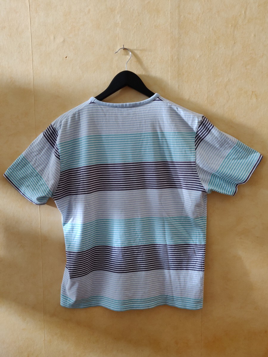 YSL Blue White Striped T-Shirt - 3