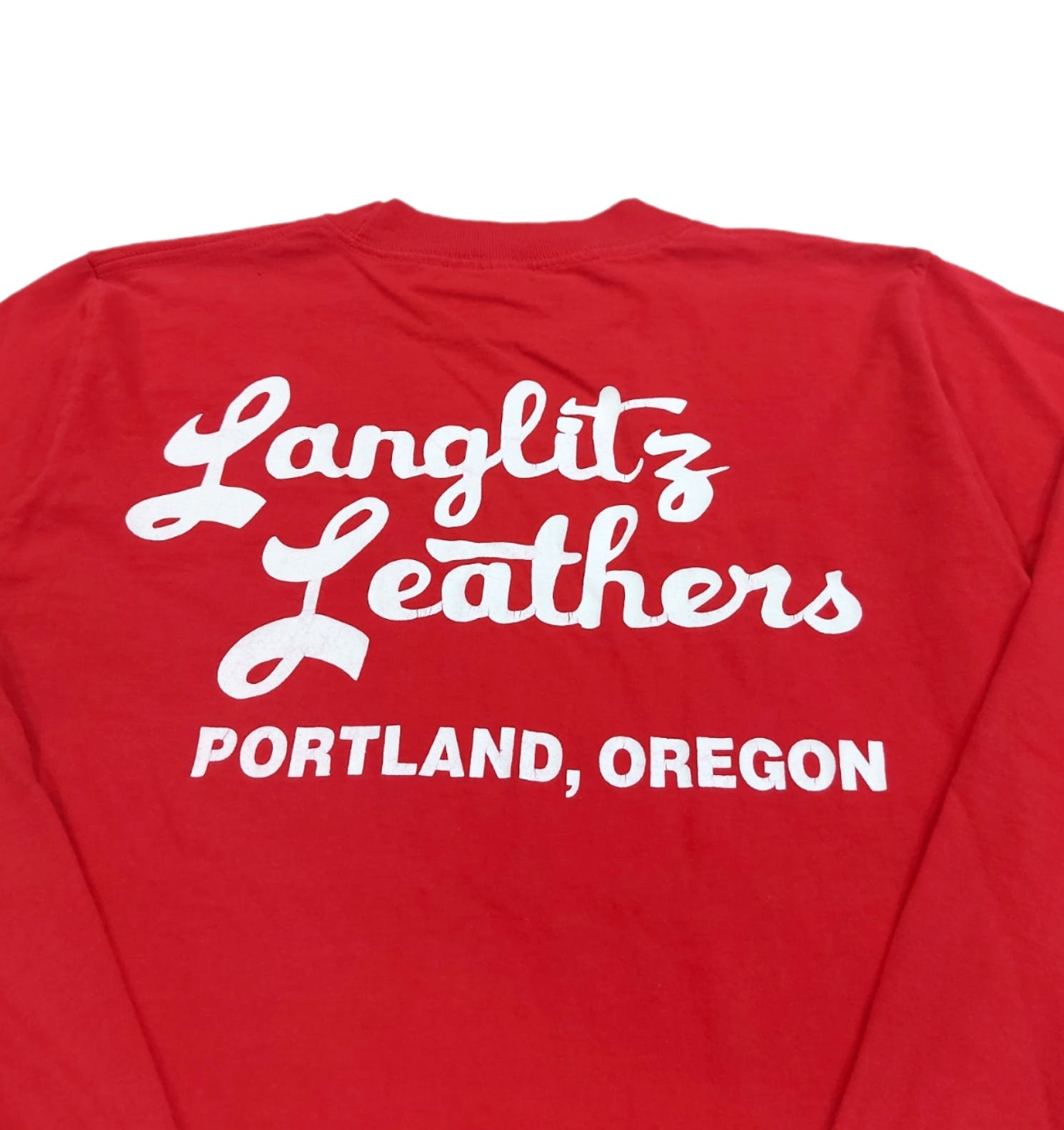 Vintage - RARE! VTG LANGLITZ LEATHERS "PORTLAND, OREGON" BACKHIT - 5