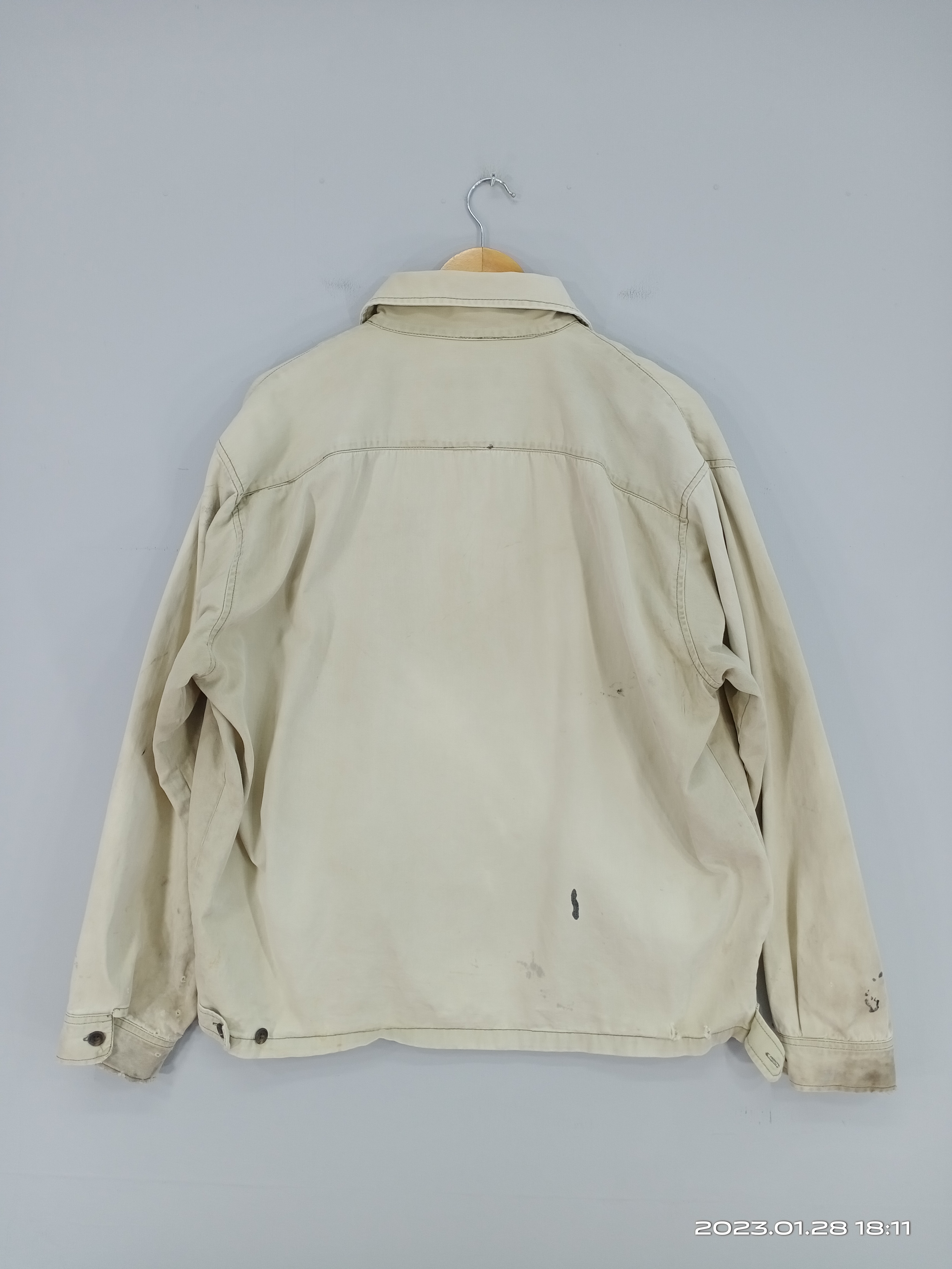 Vintage - ?RARE?Vintage 90s Stussy Trashed Zipper Jacket