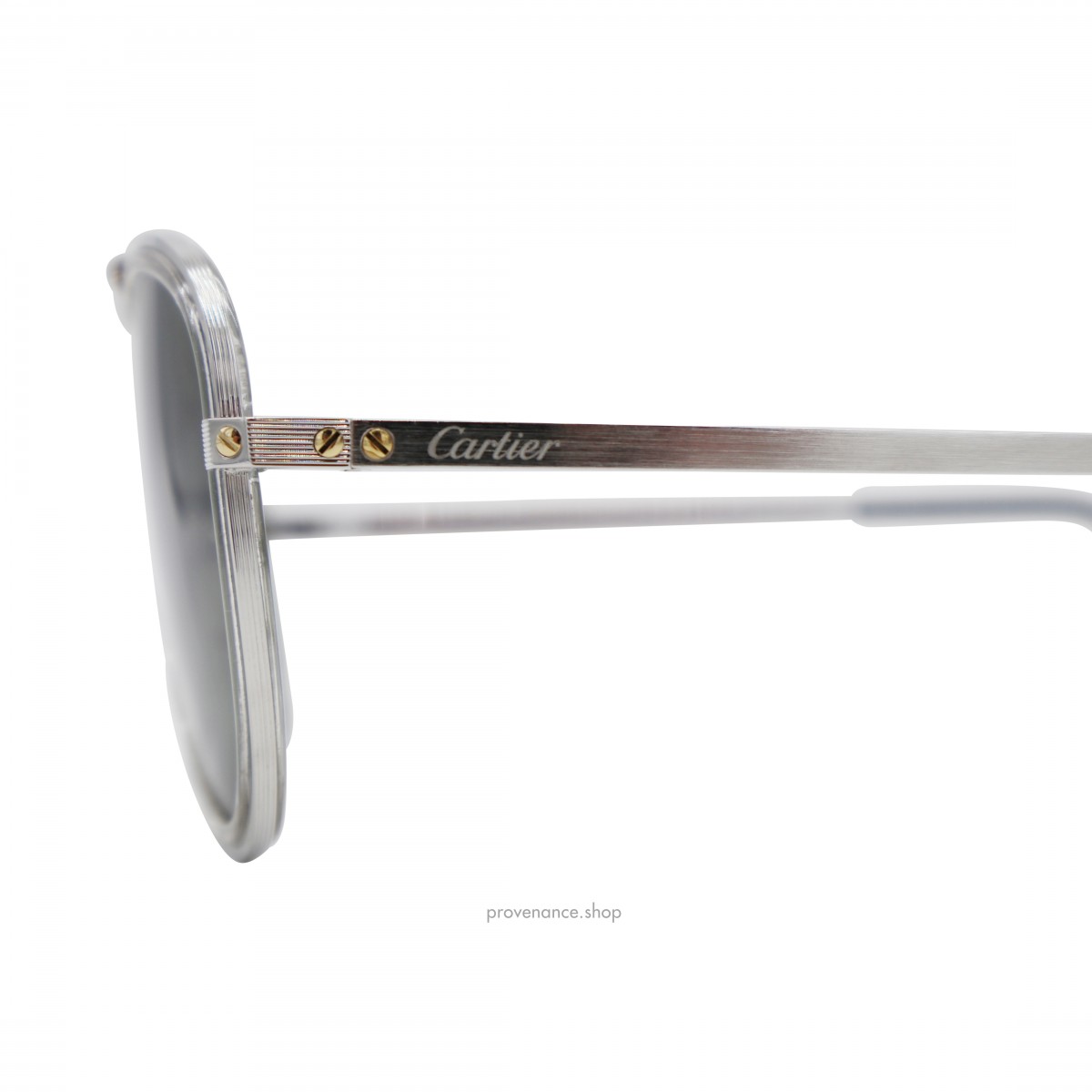 Santos de Cartier Sunglasses CT0078S - Brushed Platinum - 3
