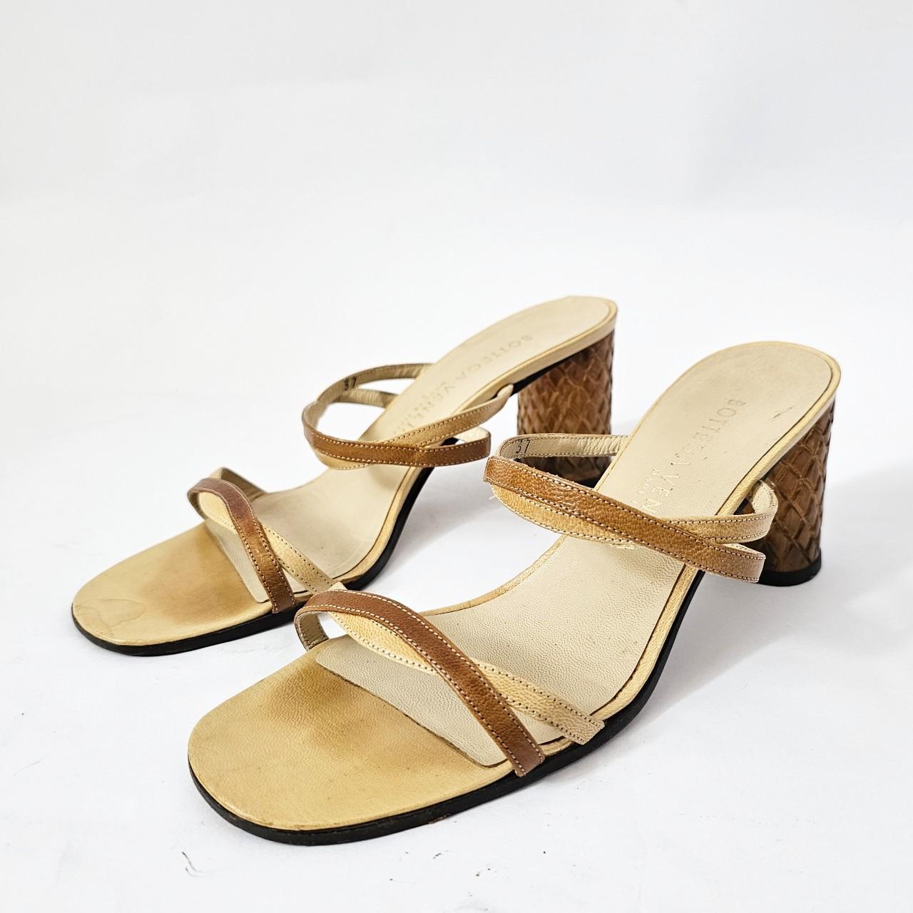 Bottega Veneta Women's Tan and Yellow Sandals - 2