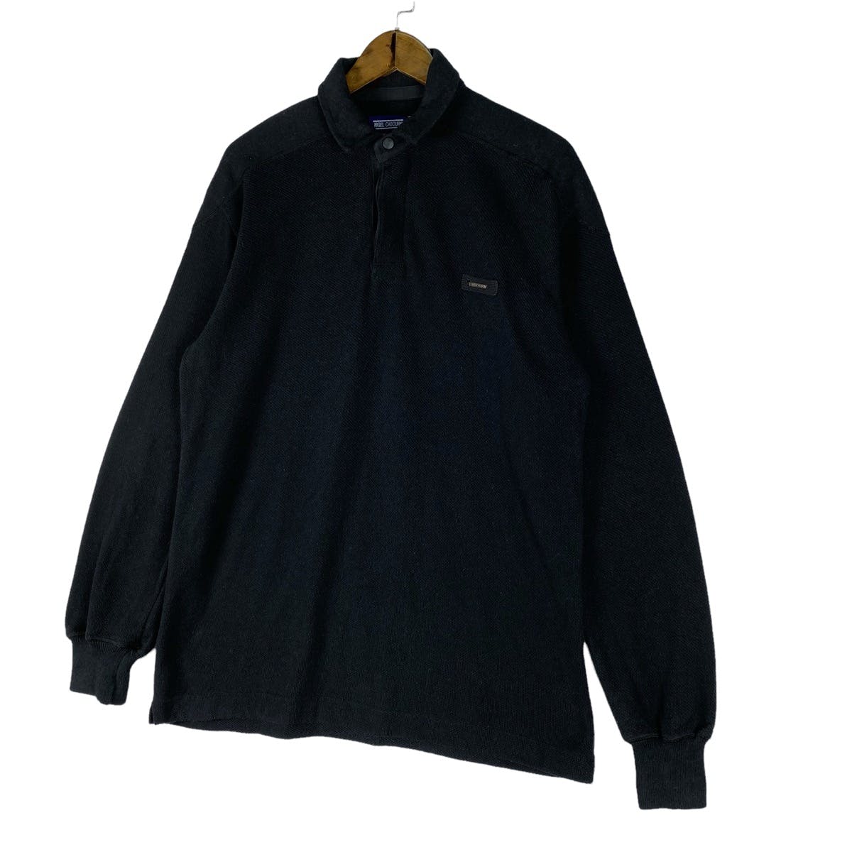 Nigel Cabourn Snap Button Long Sleeve Polo Shirt - 4