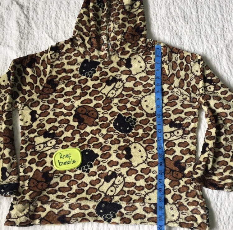 Japanese Brand - Full print hello kitty cartoon fleece hoodie - 11